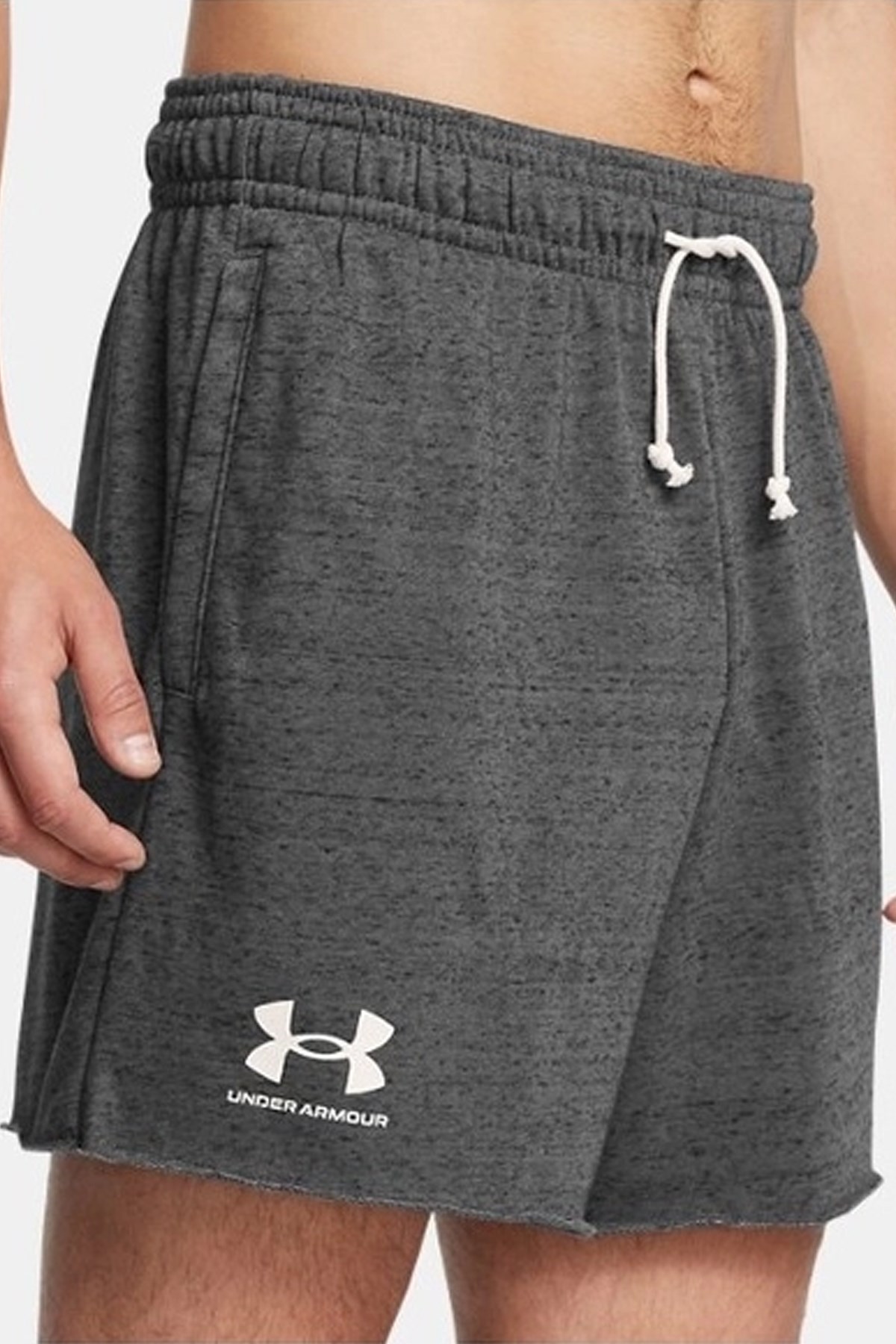 Under Armour Ua Rival Terry 6İn Erkek Şort 1382427-025 Gri