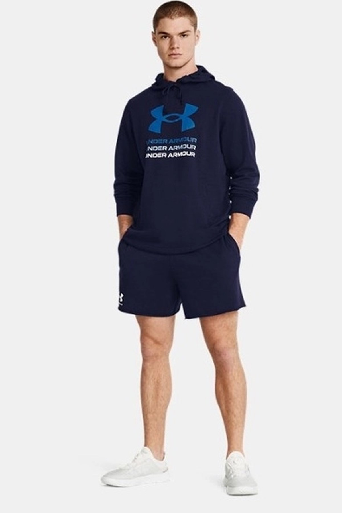 Under Armour Ua Rival Terry 6İn Erkek Şort 1382427-410 Lacivert