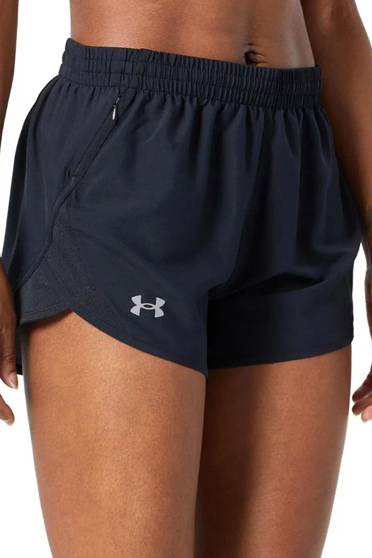 Under Armour Fly By 3 Kadın Şort 1382438-001 Siyah