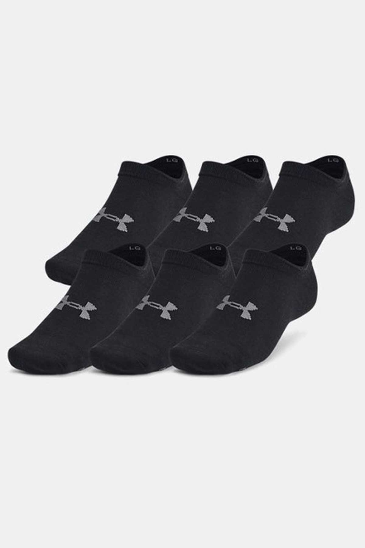 Under Armour UA Essential No Show 6Pk Unisex Çorap Siyah