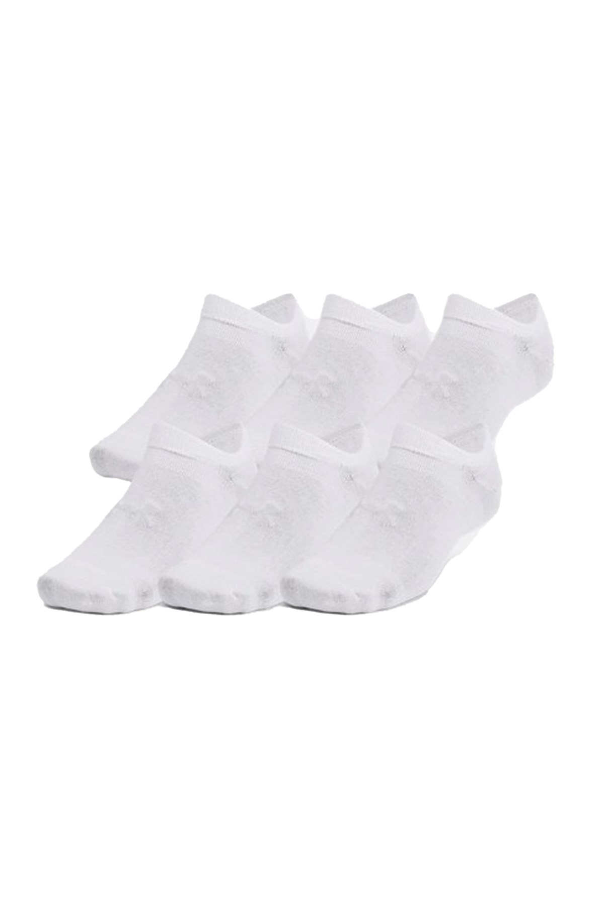 Under Armour Essential No Show 6Pk Unisex Çorap Beyaz