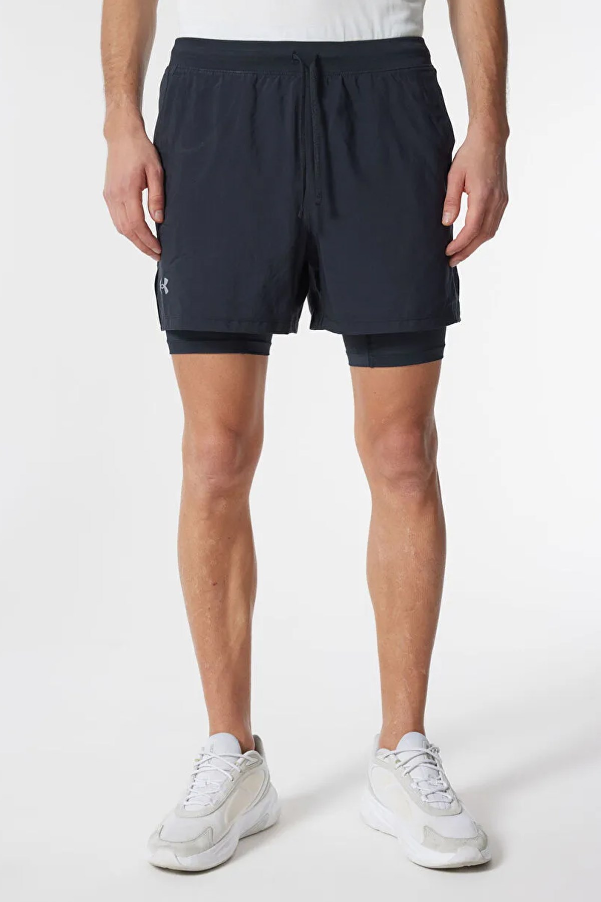 Under Armour Ua Launch 5'' 2-In-1 Erkek Şort 1382640-001 Siyah