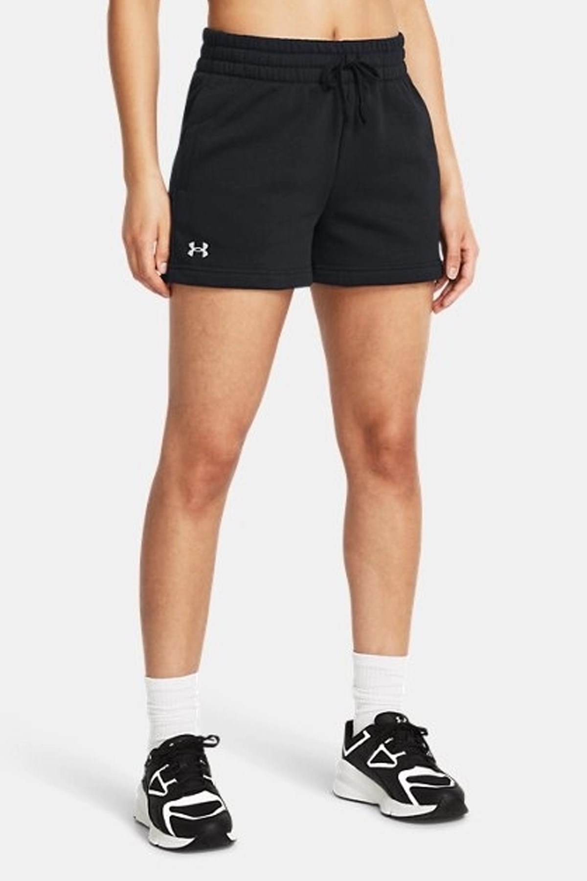 Under Armour Rival Fleece Kadın Şort Siyah