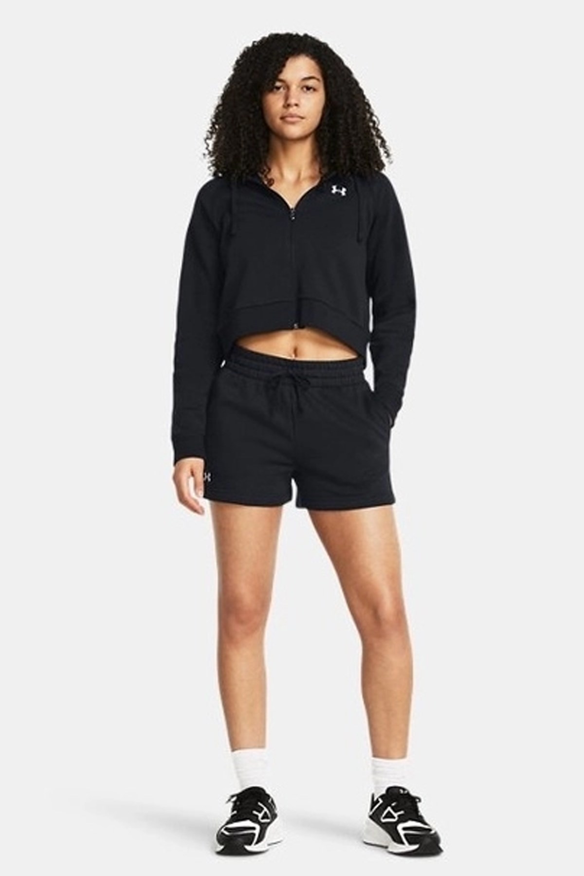Under Armour Rival Fleece Kadın Şort Siyah