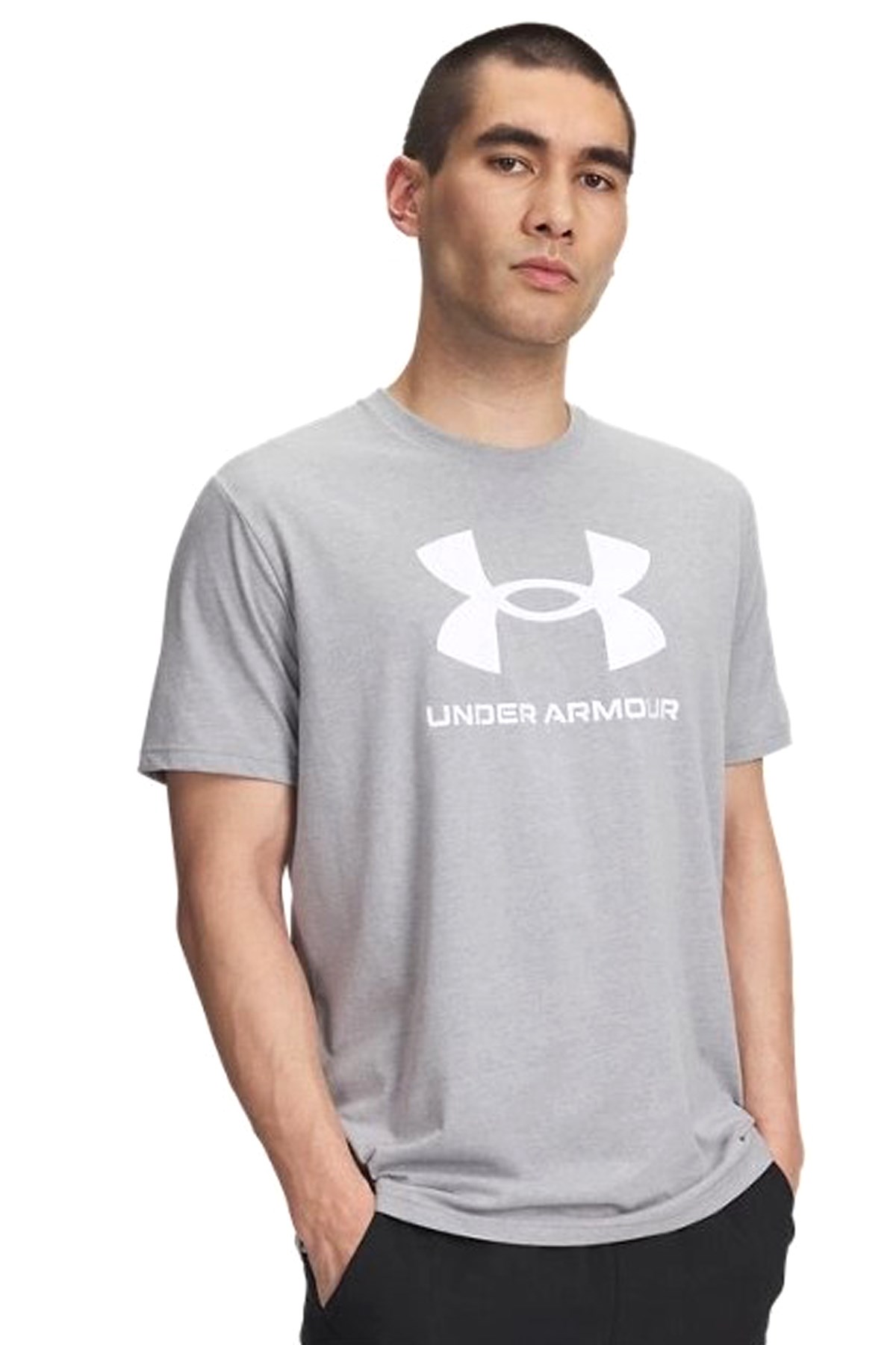 Under Armour Sportstyle Erkek Tişört 1382911-037 Gri
