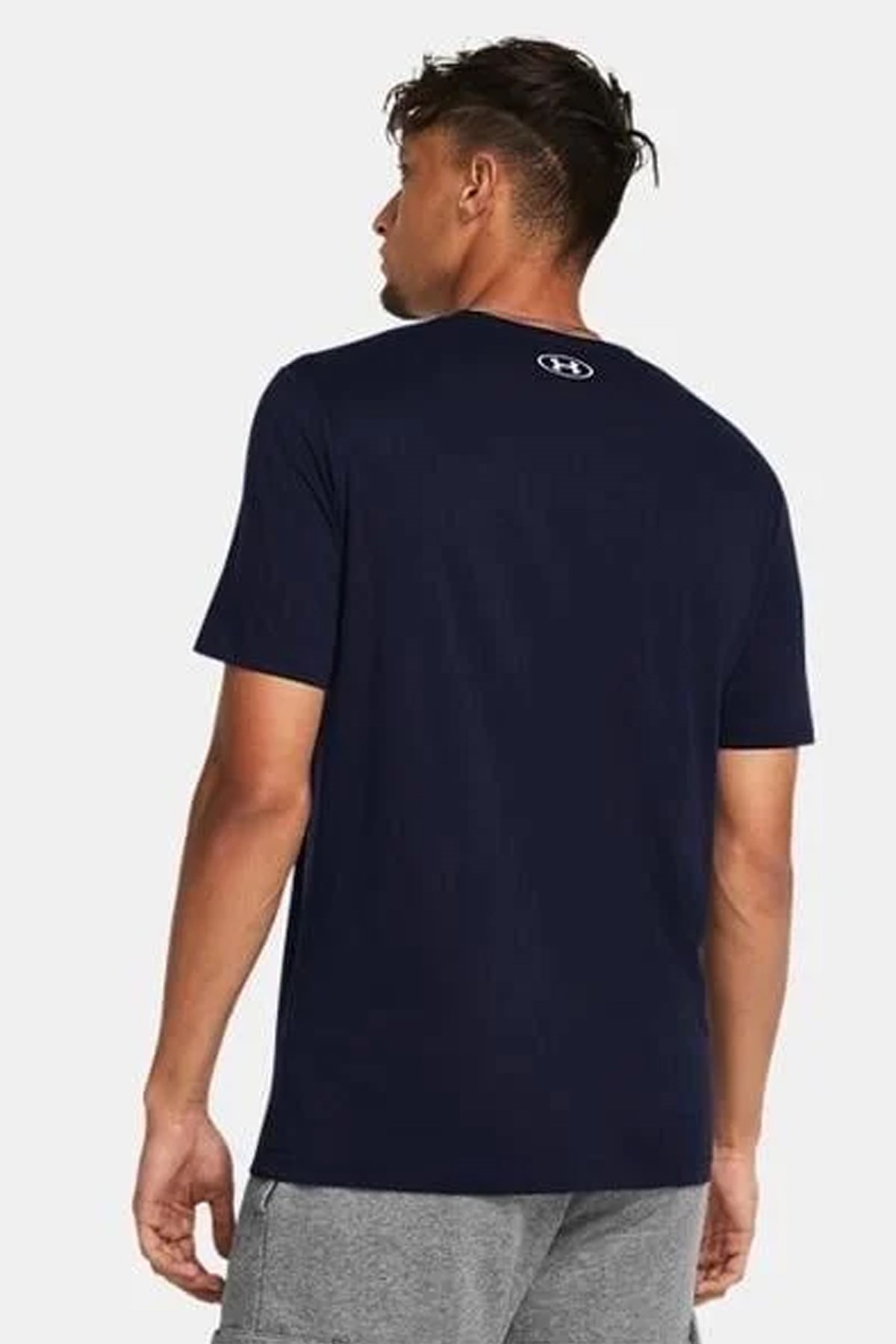 Under Armour Ua Sportstyle Logo Update Erkek Tişört 1382911-408 Lacivert