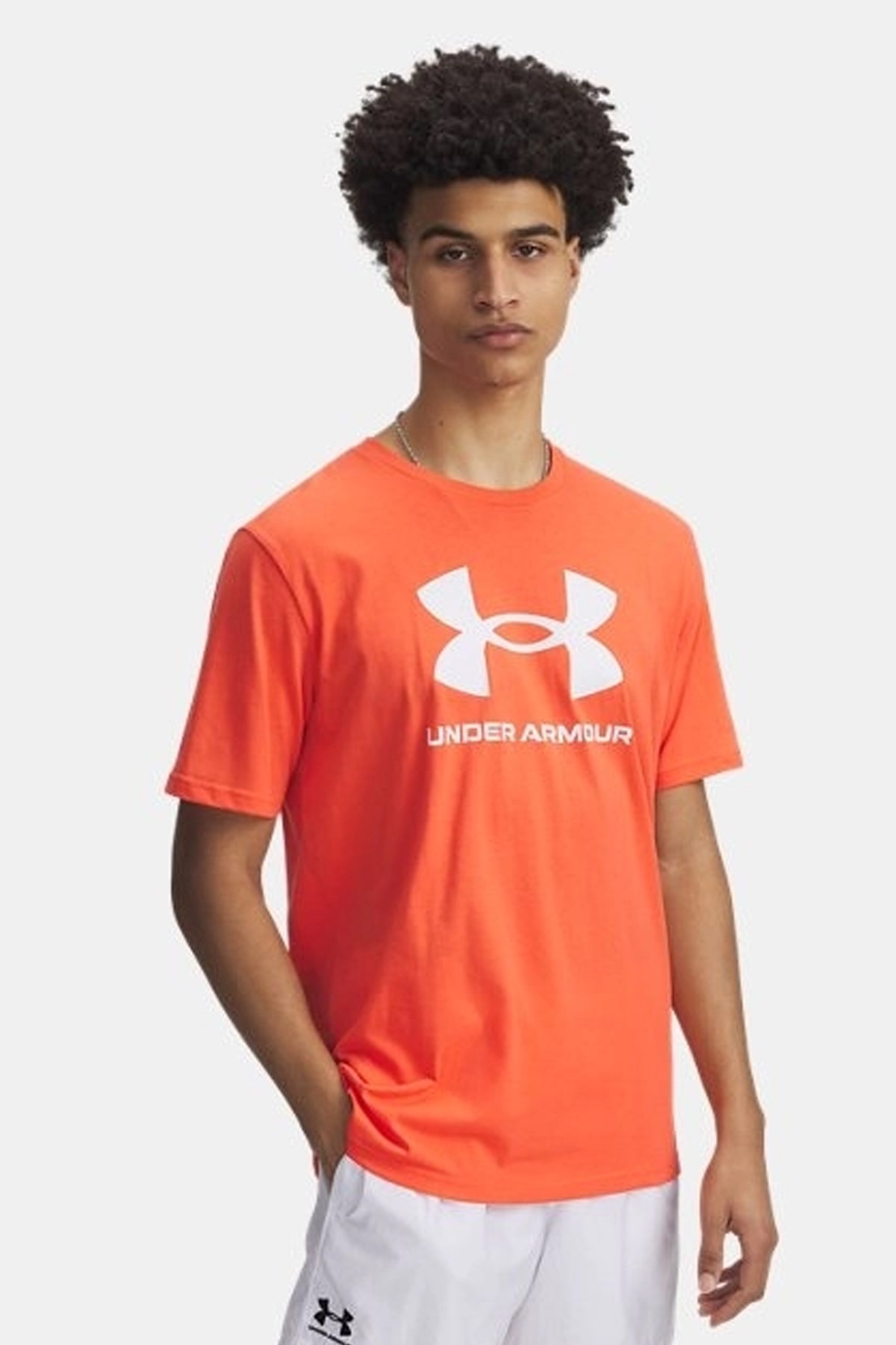 Under Armour Ua Sportstyle Logo Update Erkek Tişört 1382911-847 Kırmızı