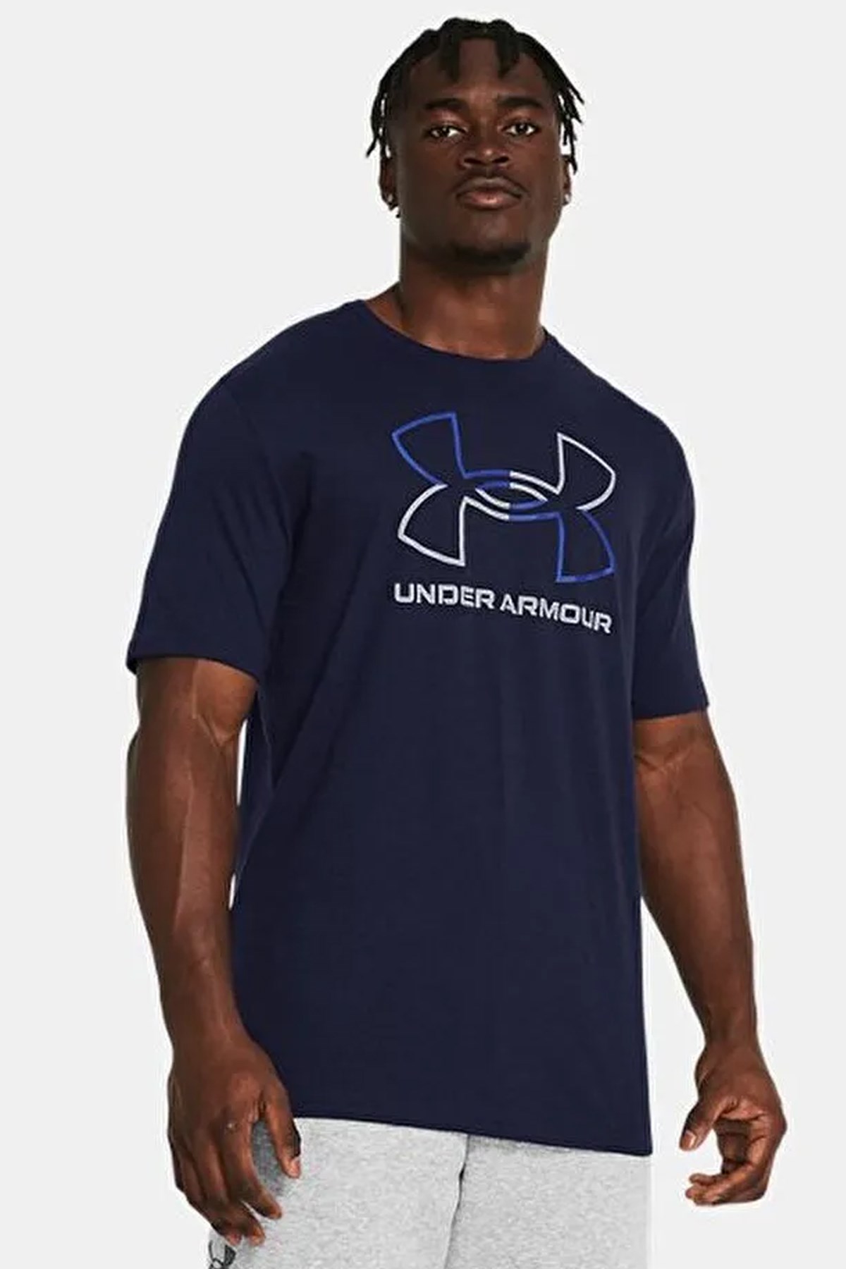 Under Armour Ua Gl Foundatıon Update Erkek Tişört 1382915-410 Lacivert