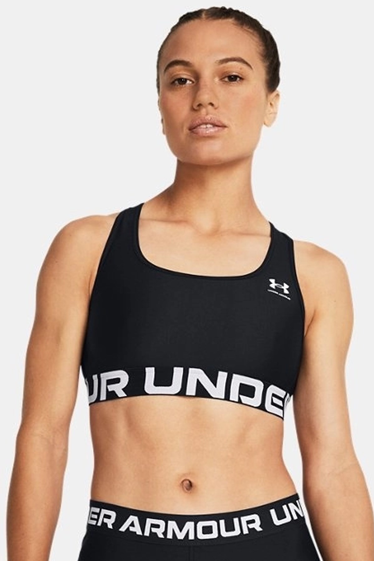Under Armour Ua Hg Mid Branded Kadın Atlet 1383544-001 Siyah