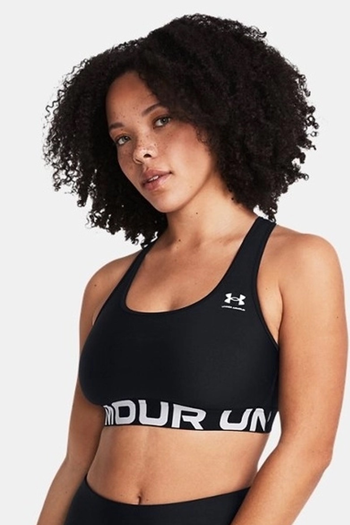Under Armour Ua Hg Mid Branded Kadın Atlet 1383544-001 Siyah