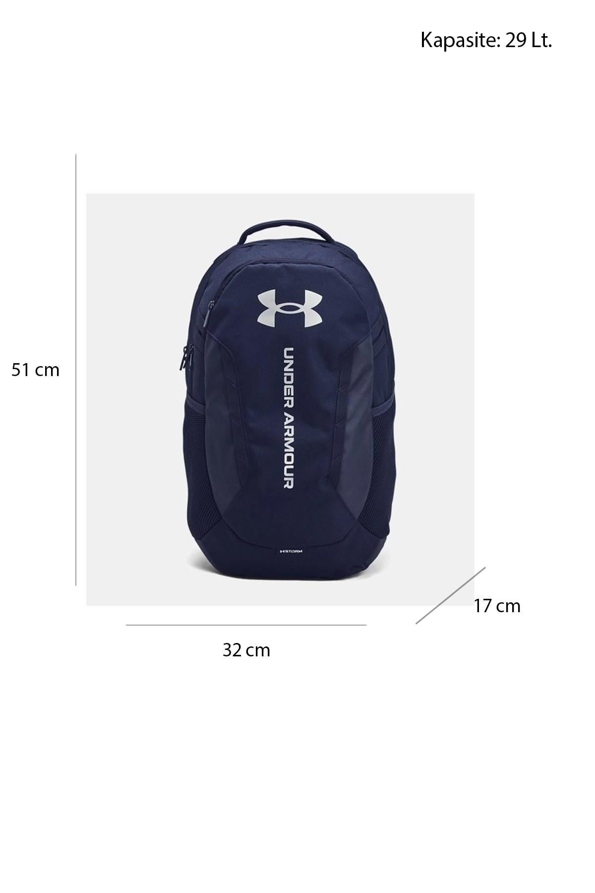 Under Armour UA Hustle 6.0 Unisex Sırt Çantası Lacivert