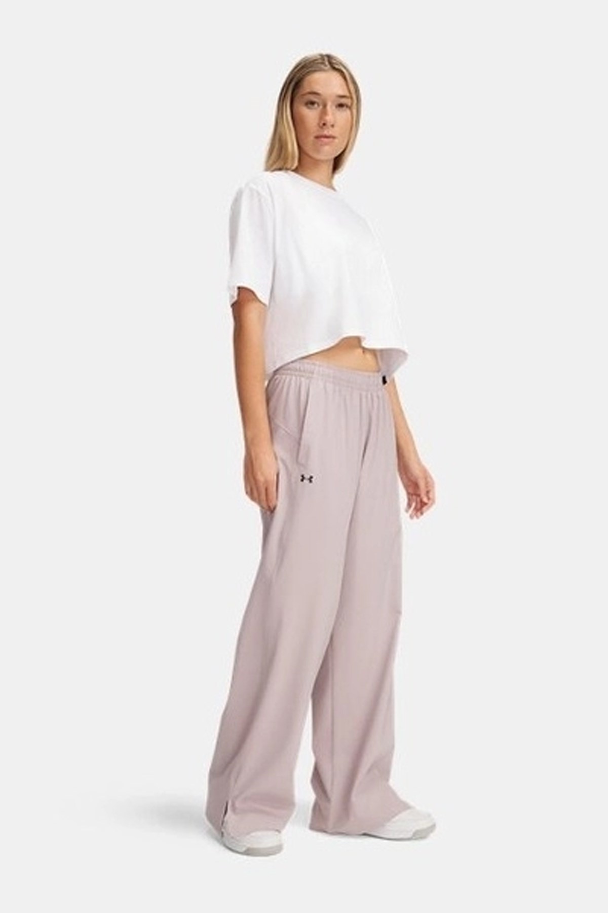 Under Armour Ua Rival Wide Leg  Kadın Eşofman Altı 1386453-009 Gri