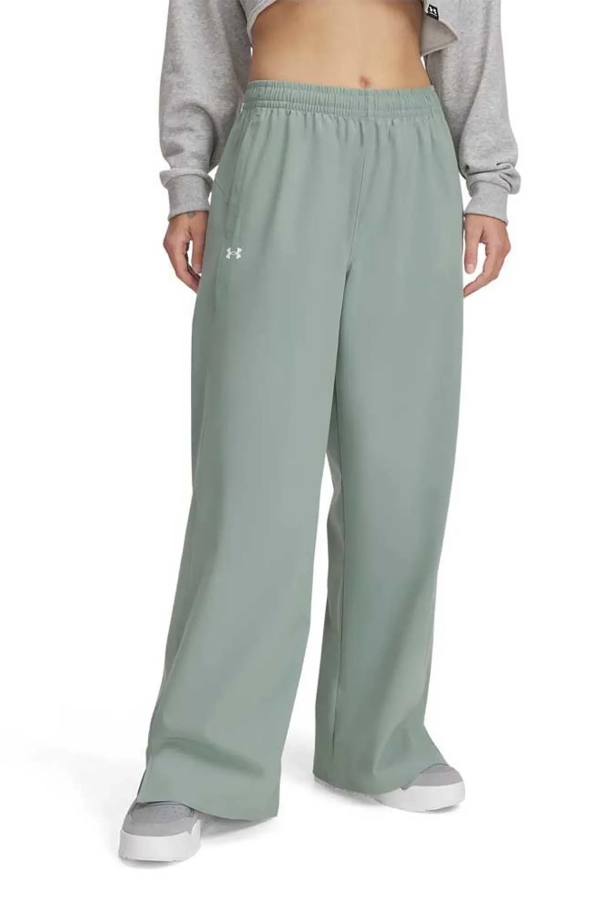 Under Armour Ua Rival Wide Leg  Kadın Eşofman Altı 1386453-348 Yeşil