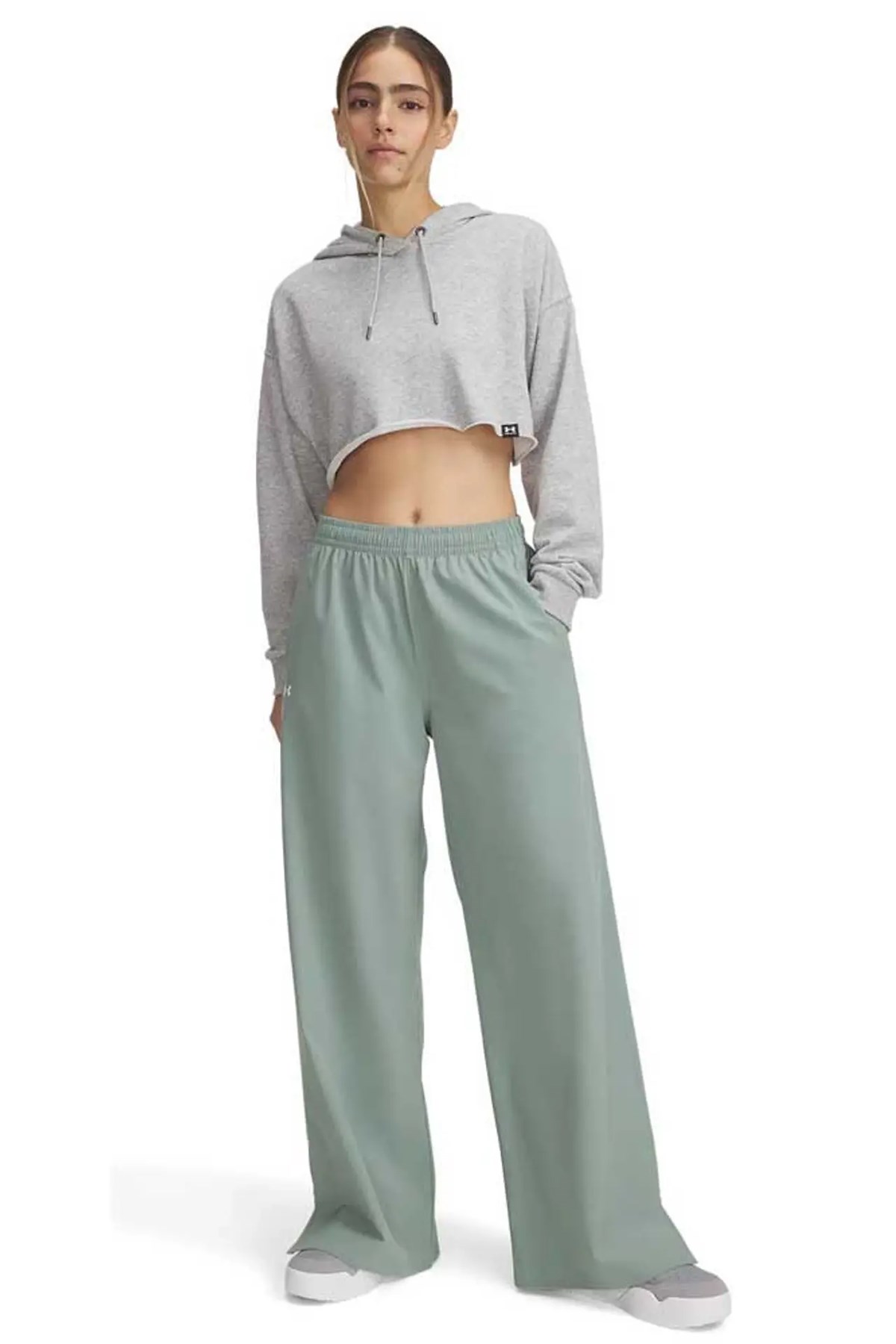 Under Armour Ua Rival Wide Leg  Kadın Eşofman Altı 1386453-348 Yeşil