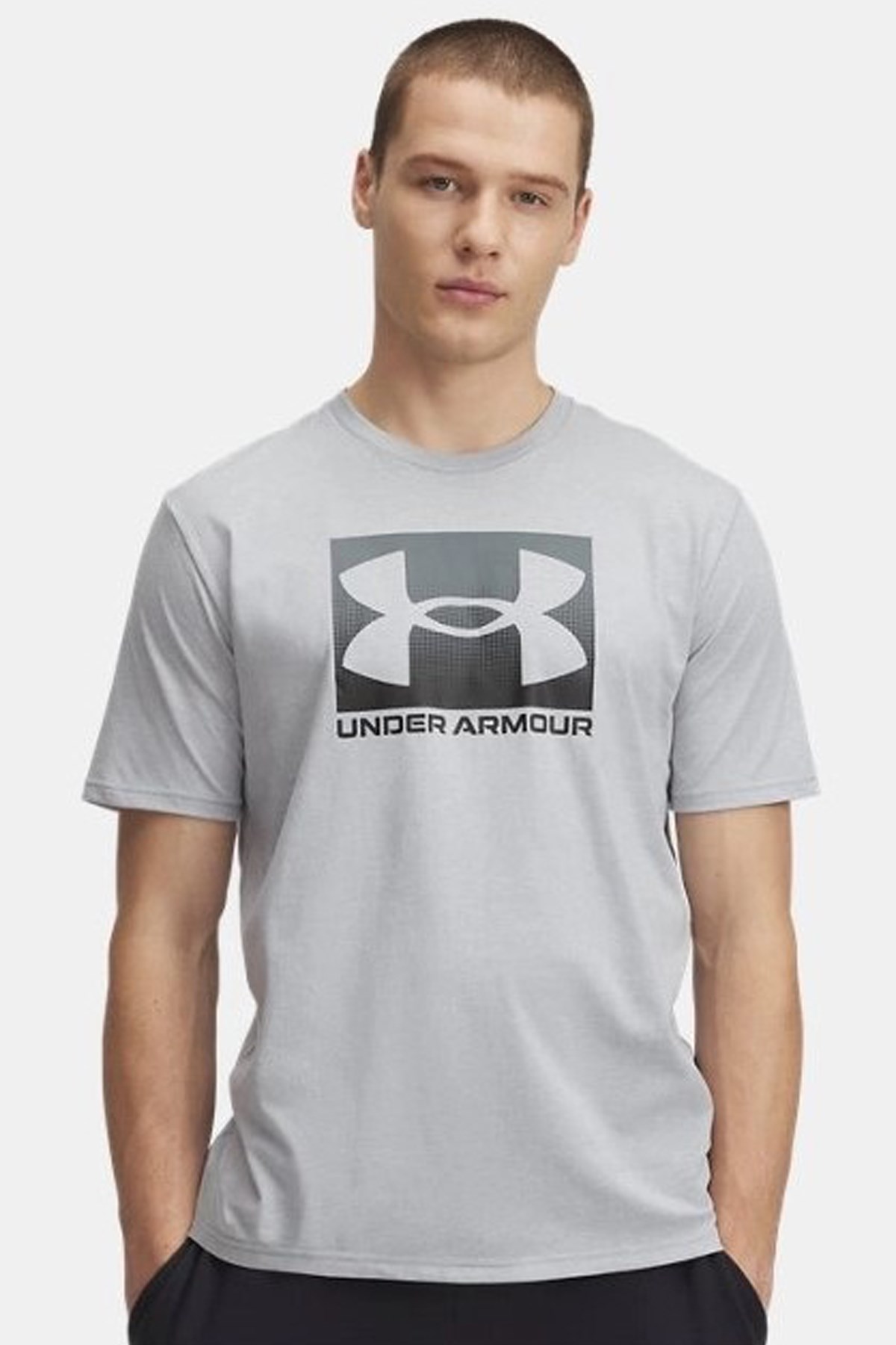 Under Armour Boxed Sports Erkek Tişört 1386793-011 Gri
