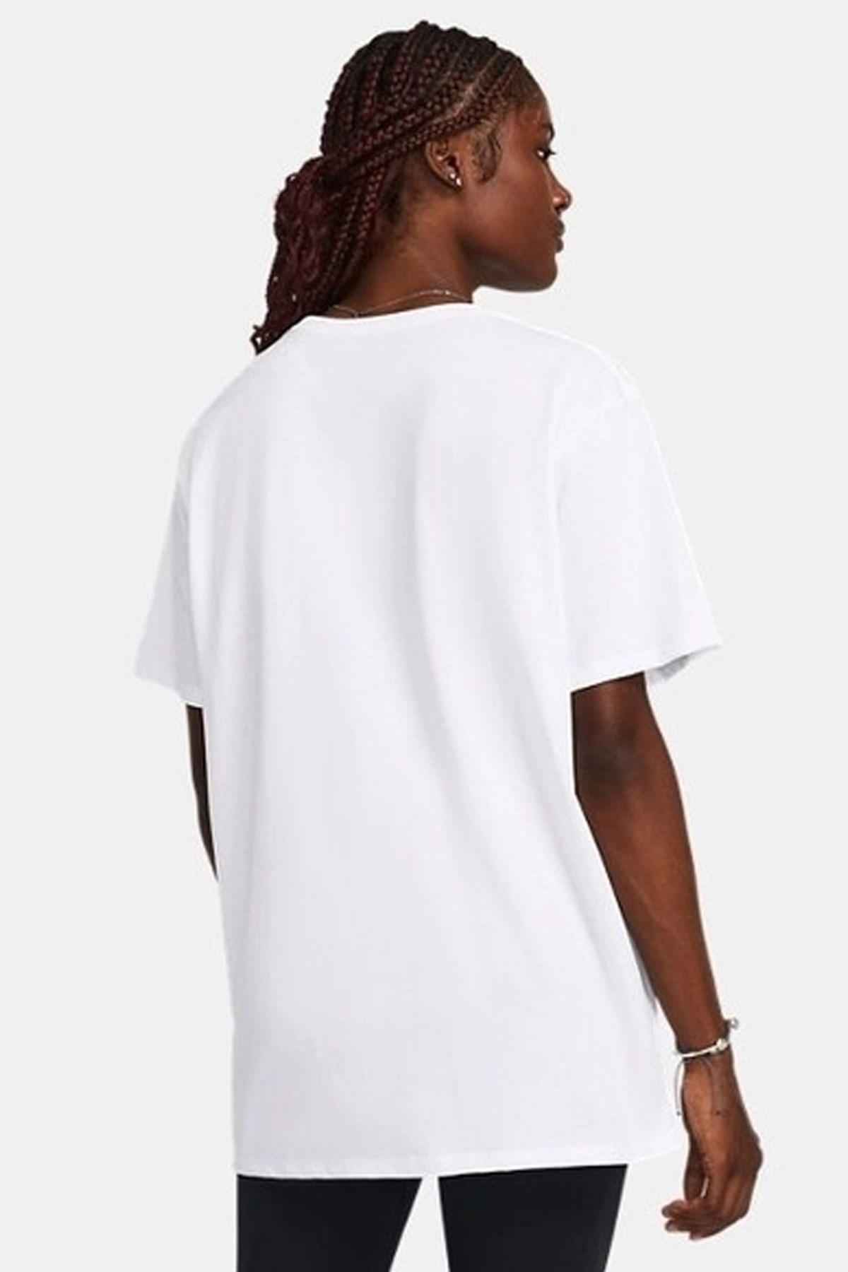 Under Armour Campus Oversize Kadın Tişört 1387193-100 Beyaz