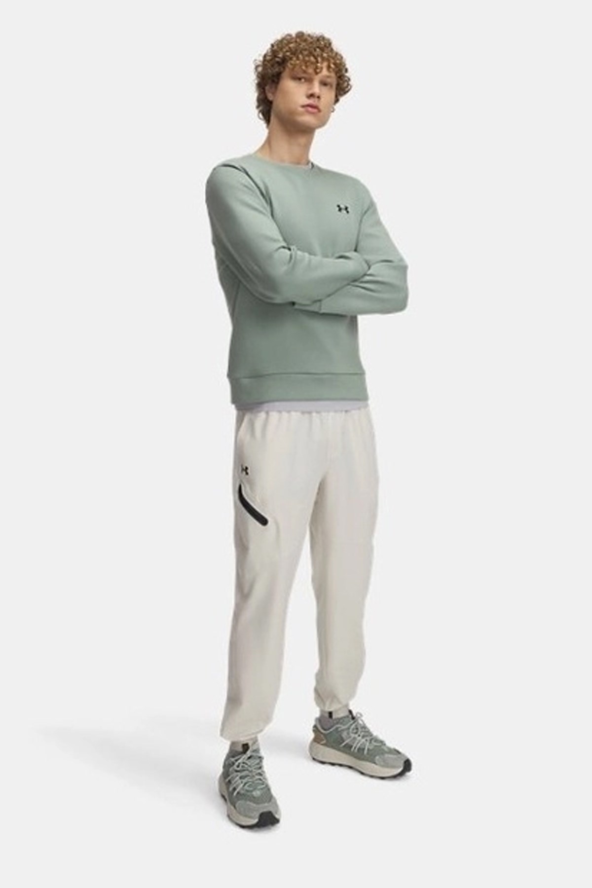 Under Armour UA Unstoppable Woven Erkek Eşofman Altı Beyaz