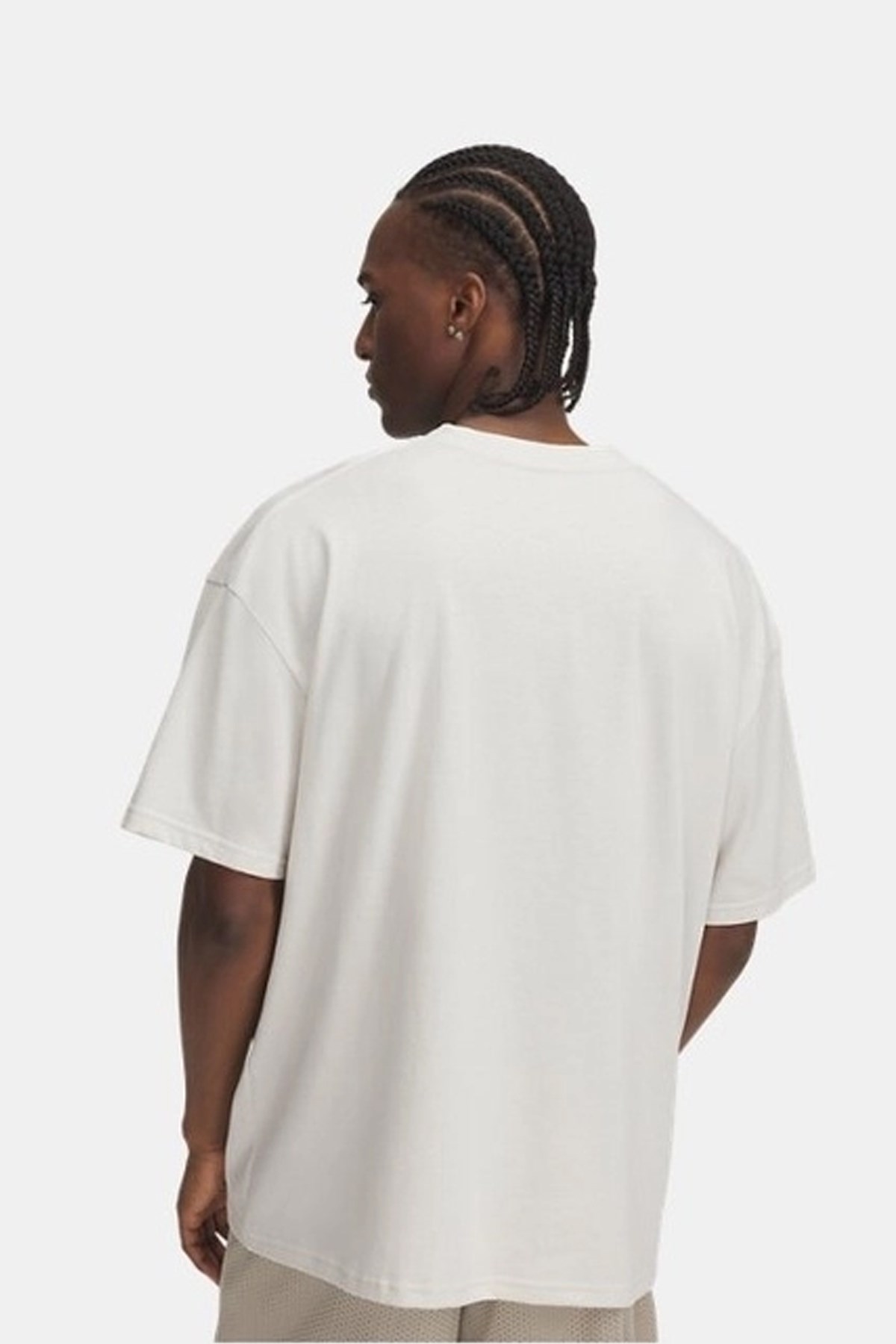 Under Armour Ua M Hw Os Branded Erkek Tişört 1389146-110 Beyaz