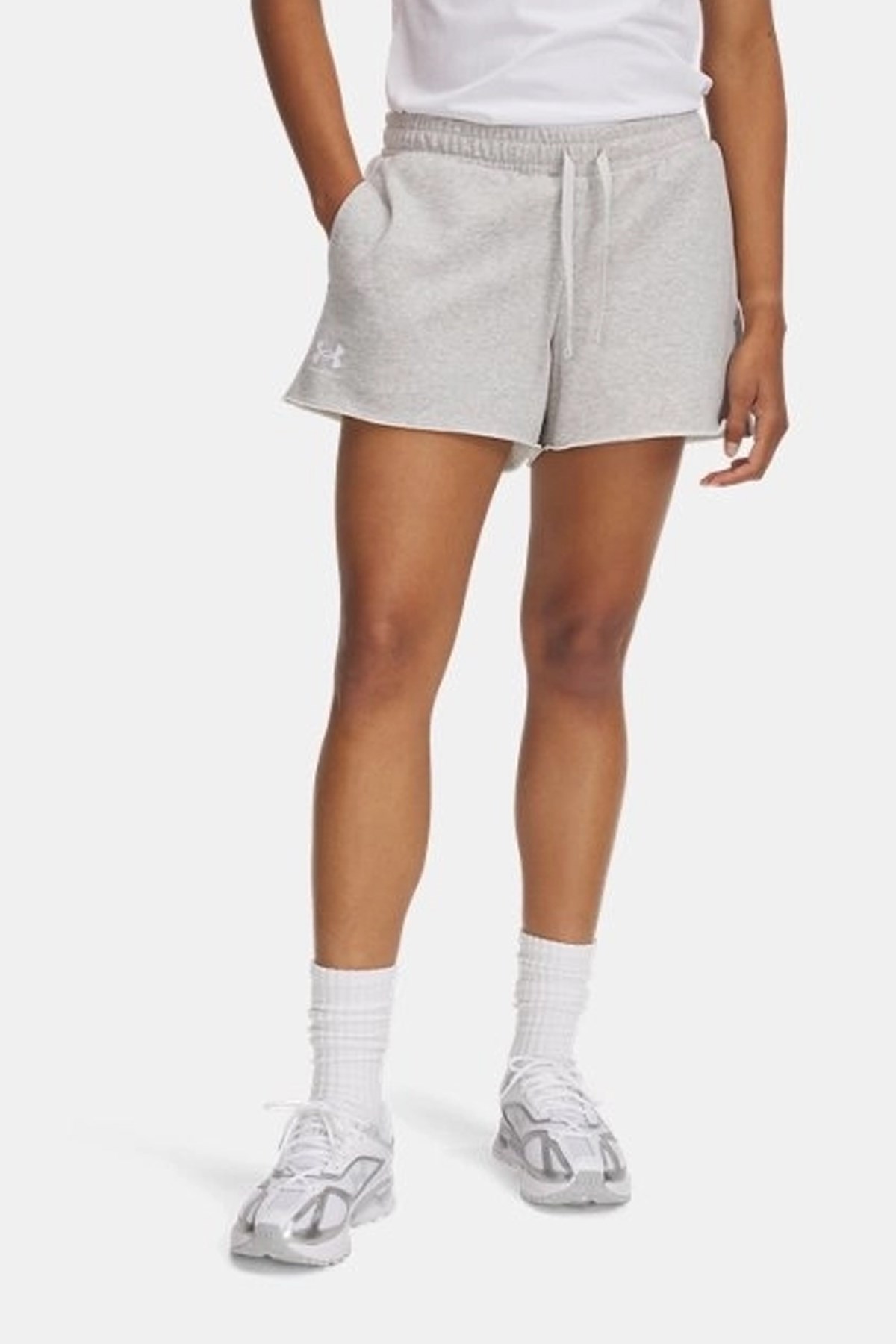 Under Armour Ua Rival Terry Kadın Şort 1389657-011 Gri
