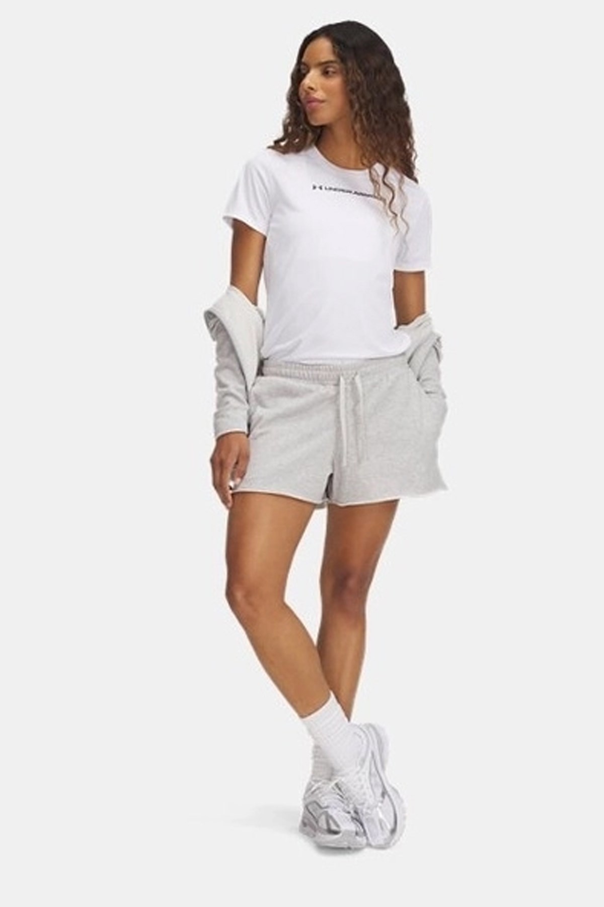 Under Armour Ua Rival Terry Kadın Şort 1389657-011 Gri