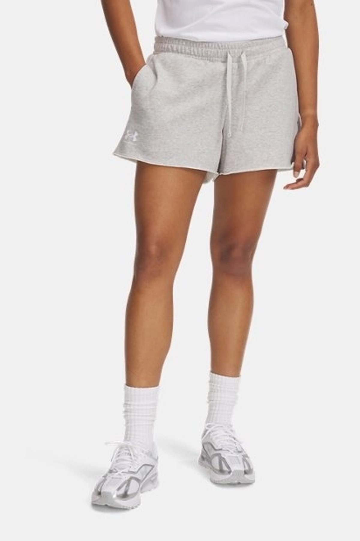 Under Armour Ua Rival Terry Kadın Şort 1389657-011 Gri