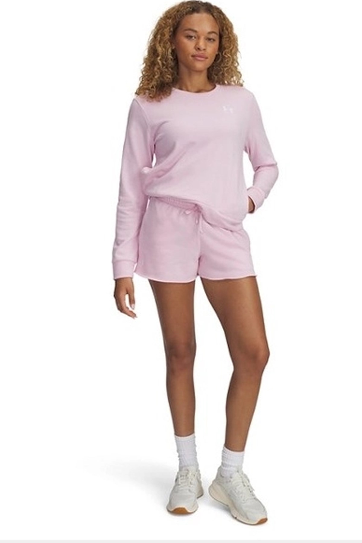 Under Armour Ua Rival Terry Kadın Şort 1389657-647 Pembe