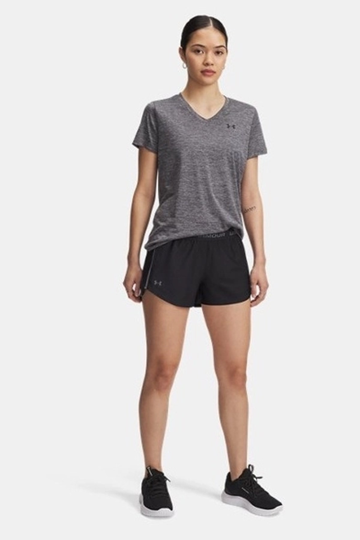 Under Armour Tech Play Up Kadın Şort 1389882-001 Siyah
