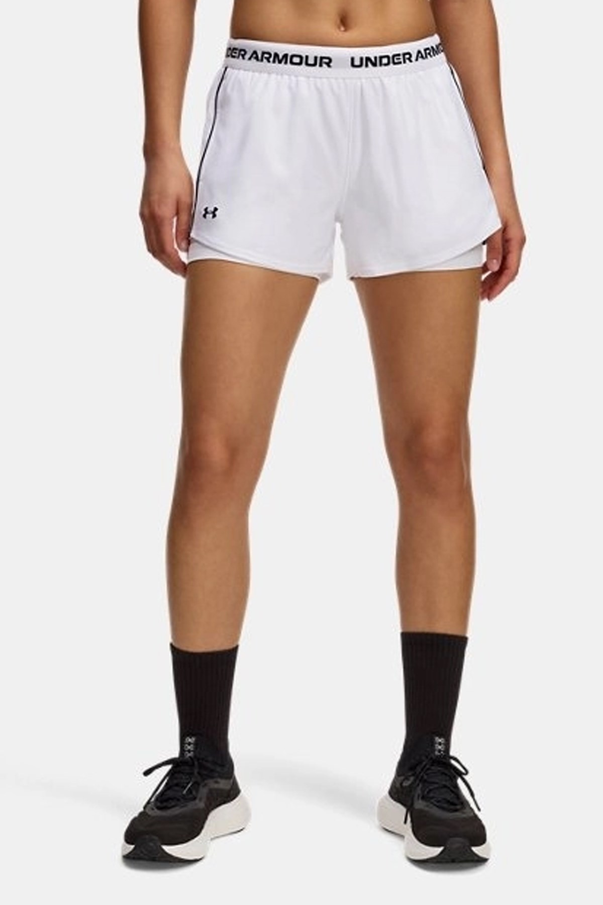 Under Armour Tech Play Up 2İn5 Kadın Şort 1389895-100 Beyaz