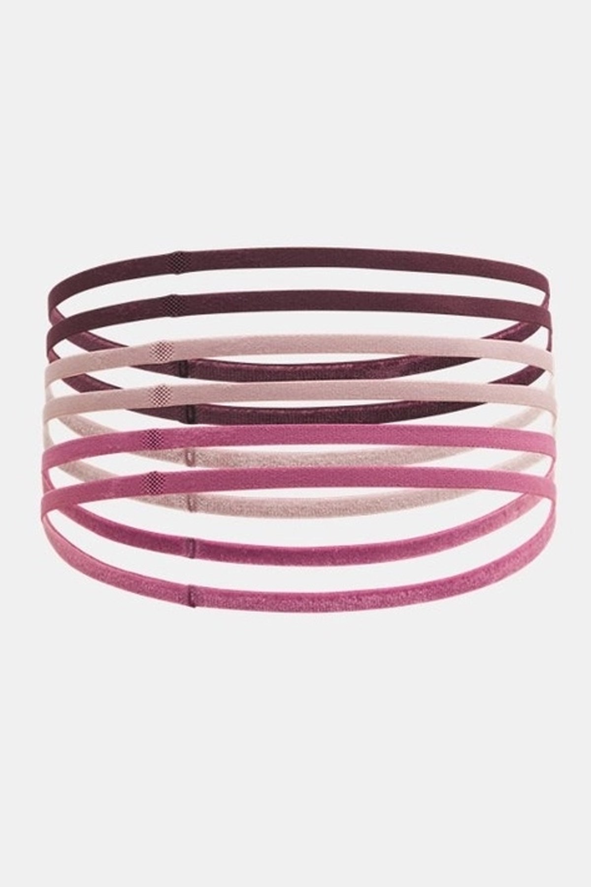 Under Armour W Mini Elastic 6Pk Kadın Saç Bandı Bordo