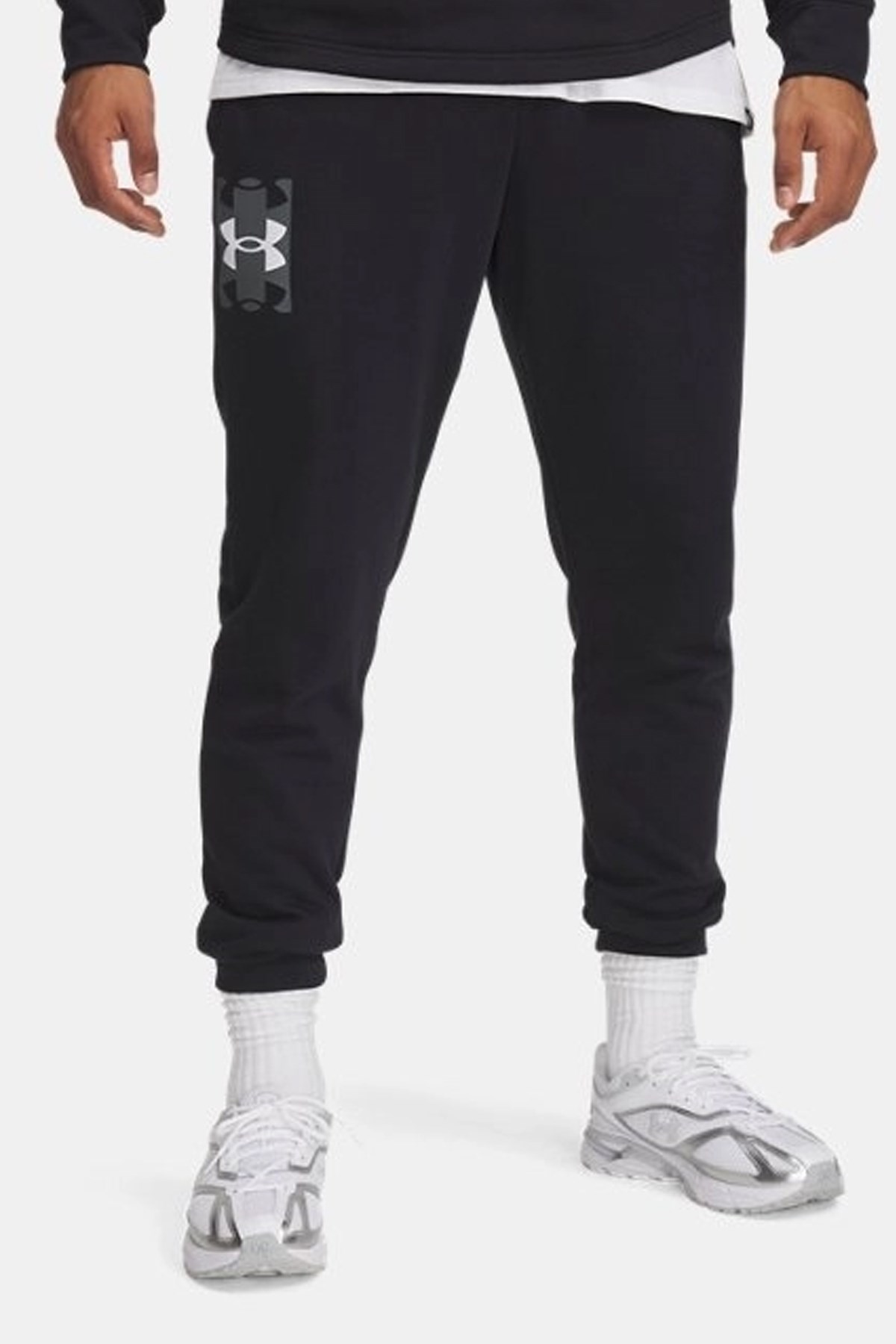 Under Armour Ua Rival Terry Logo Joggerq2 Erkek Eşofman Altı 1390144-001 Siyah