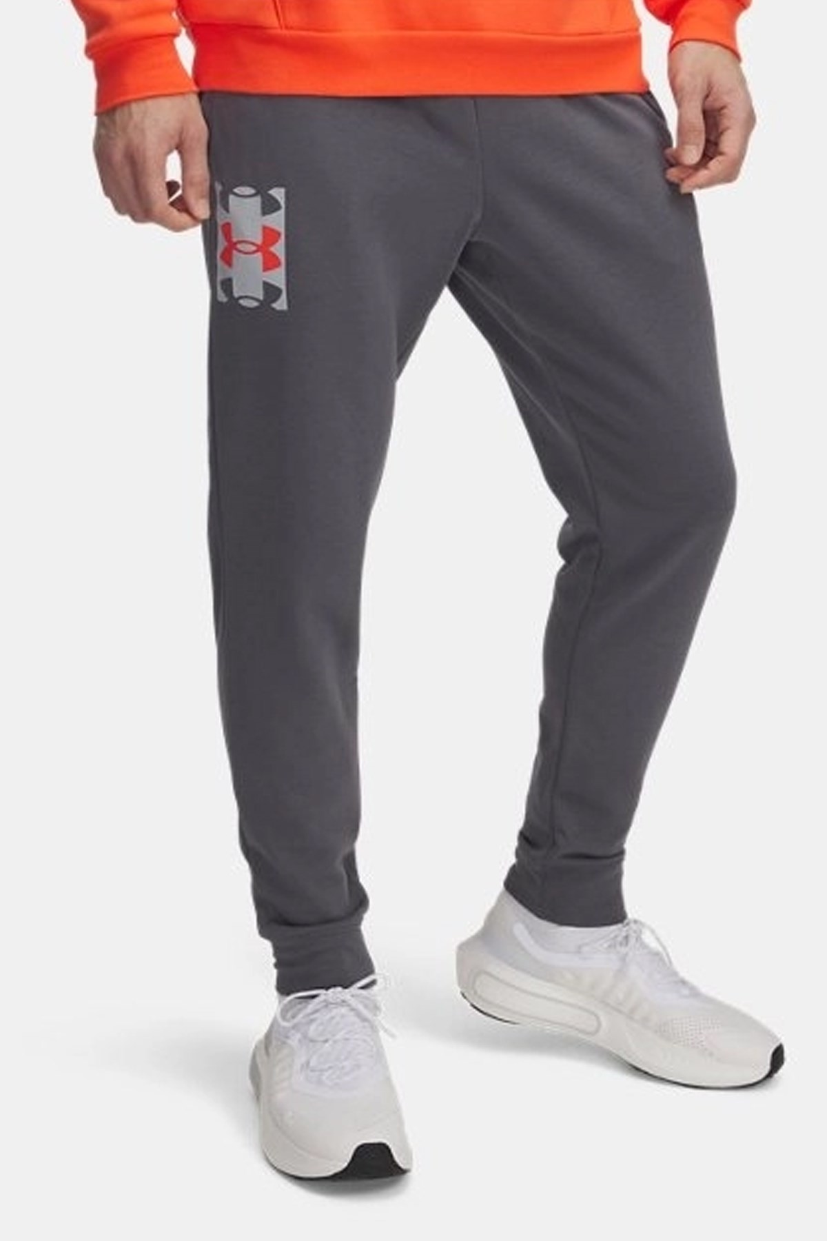 Under Armour Ua Rival Terry Logo Joggerq2 Erkek Eşofman Altı 1390144-025 Gri