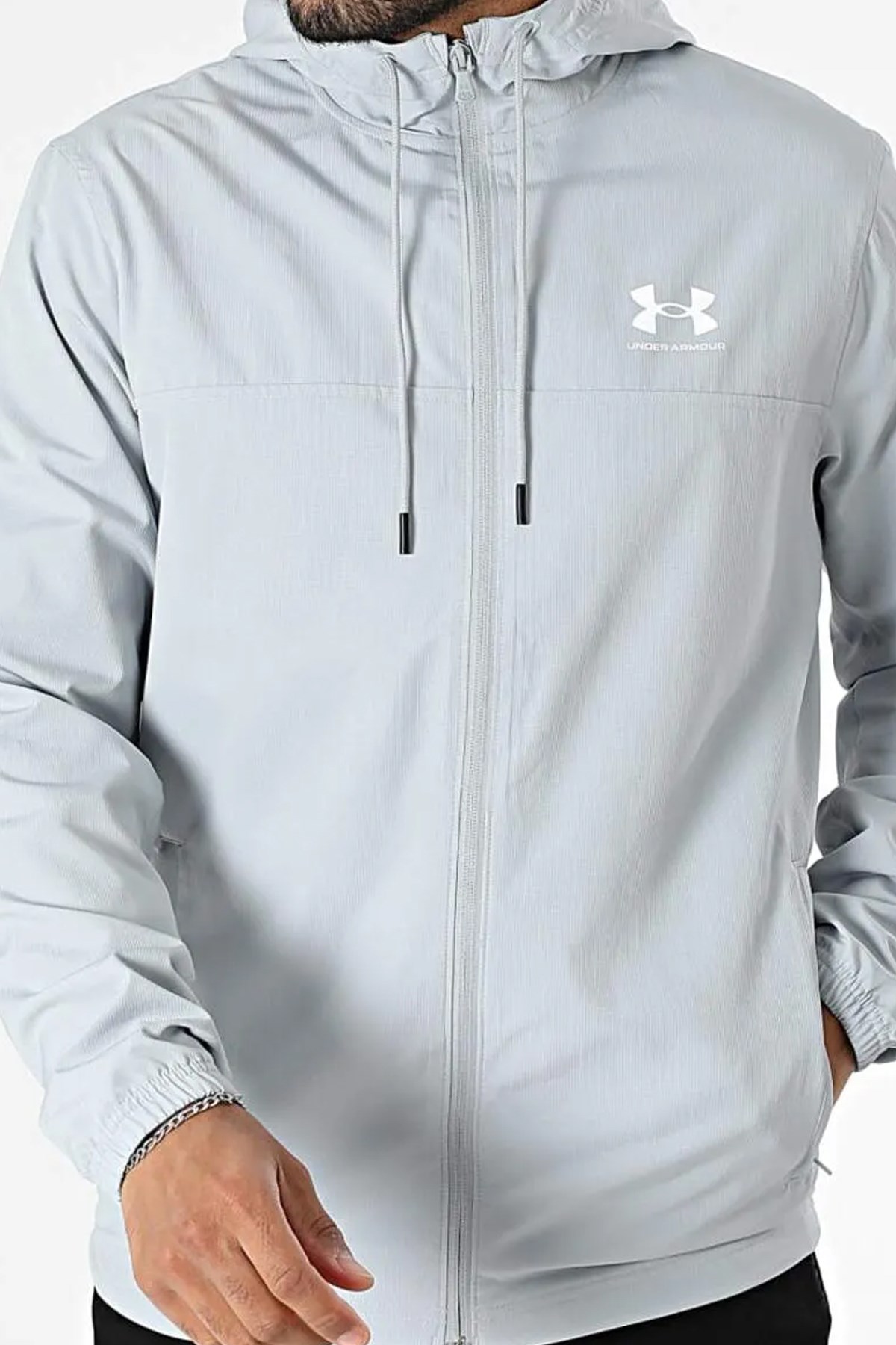 Under Armour Ua Rival Wvn Erkek Yağmurluk Ve Rüzgarlık 1390149-011 Gri