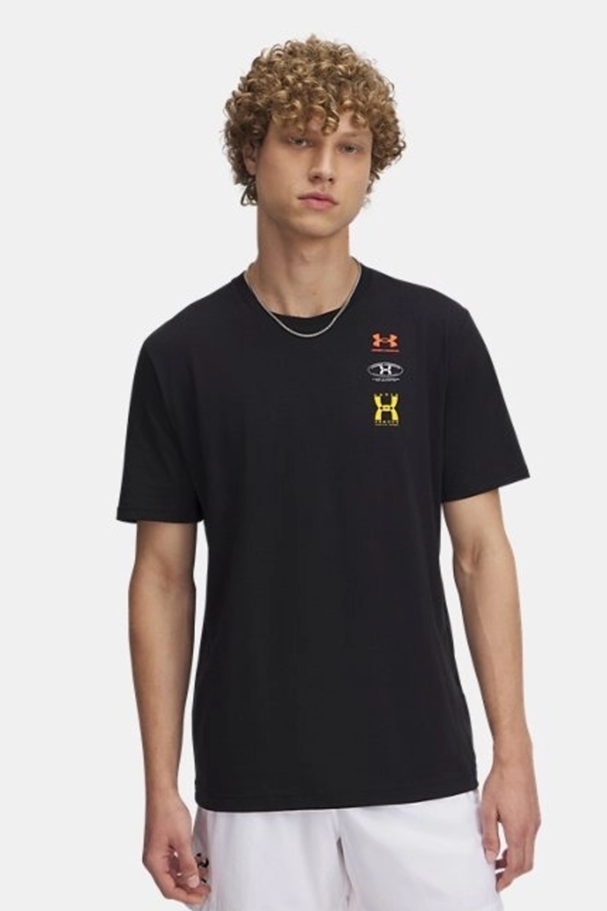 Under Armour Ua M 60/40S Evol Logo Erkek Tişört 1390165-001 Siyah