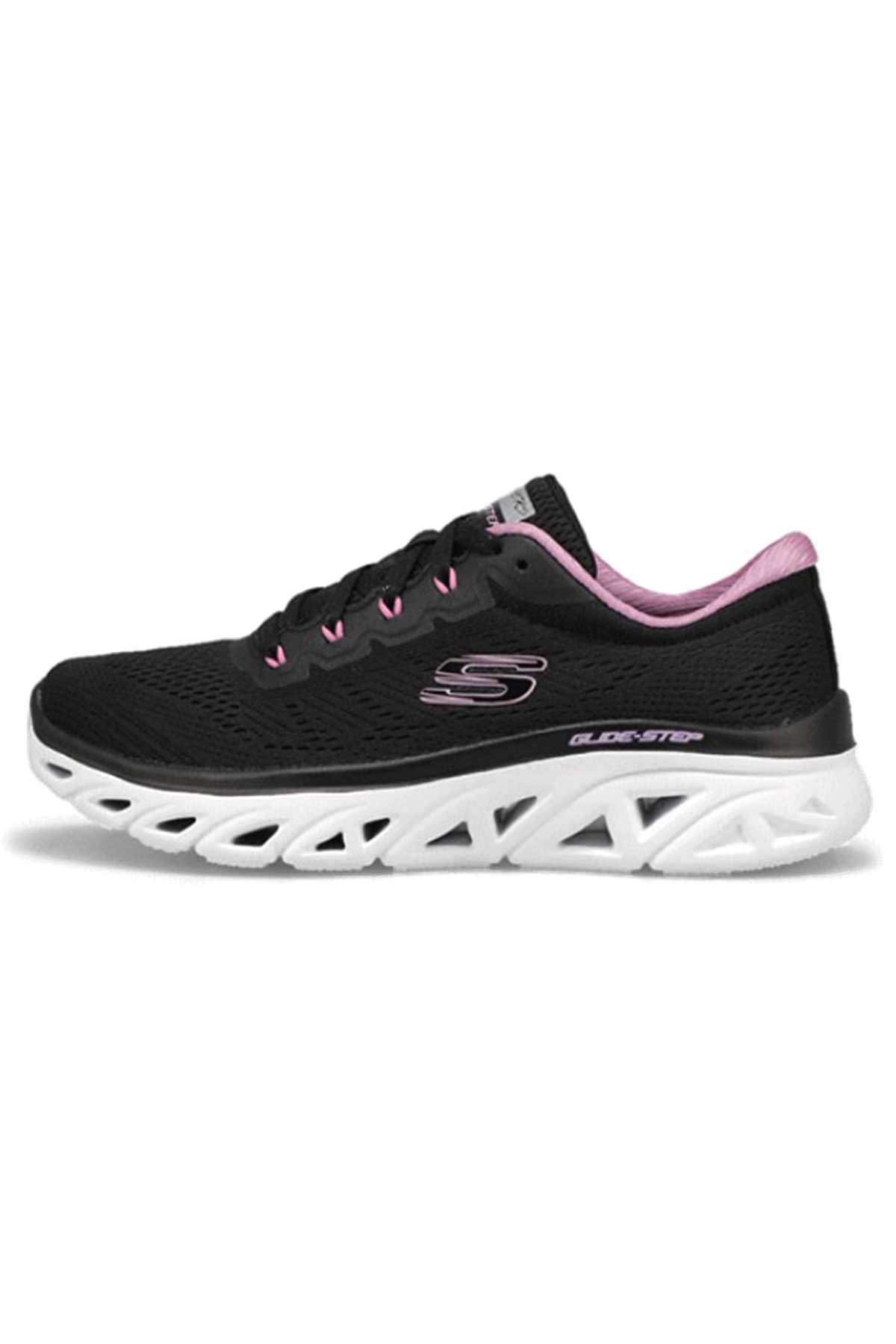 Skechers Glide-Step Sport-High Roller Kadın Spor Ayakkabı 149940 BKLV Siyah