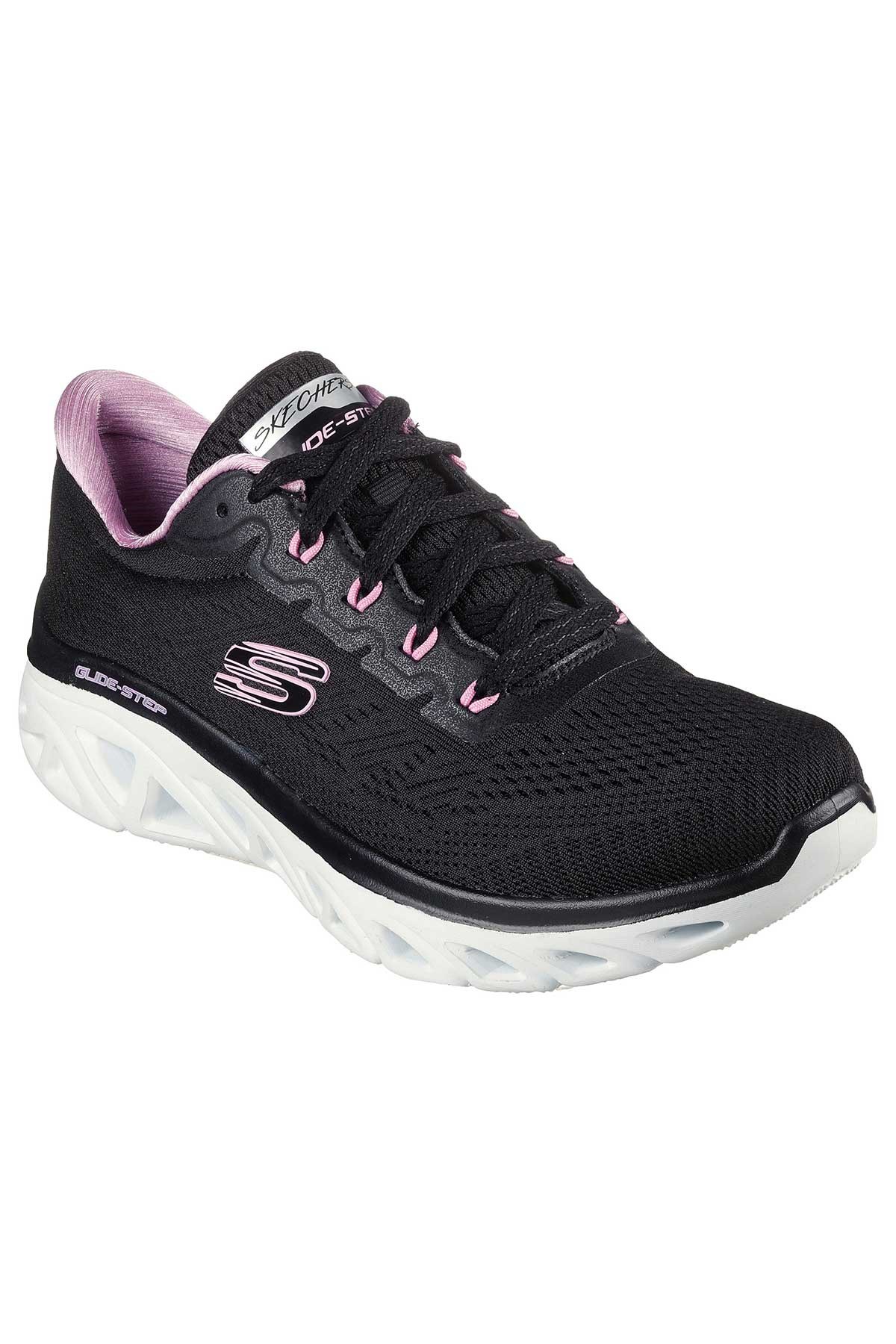 Skechers Glide-Step Sport-High Roller Kadın Spor Ayakkabı 149940 BKLV Siyah