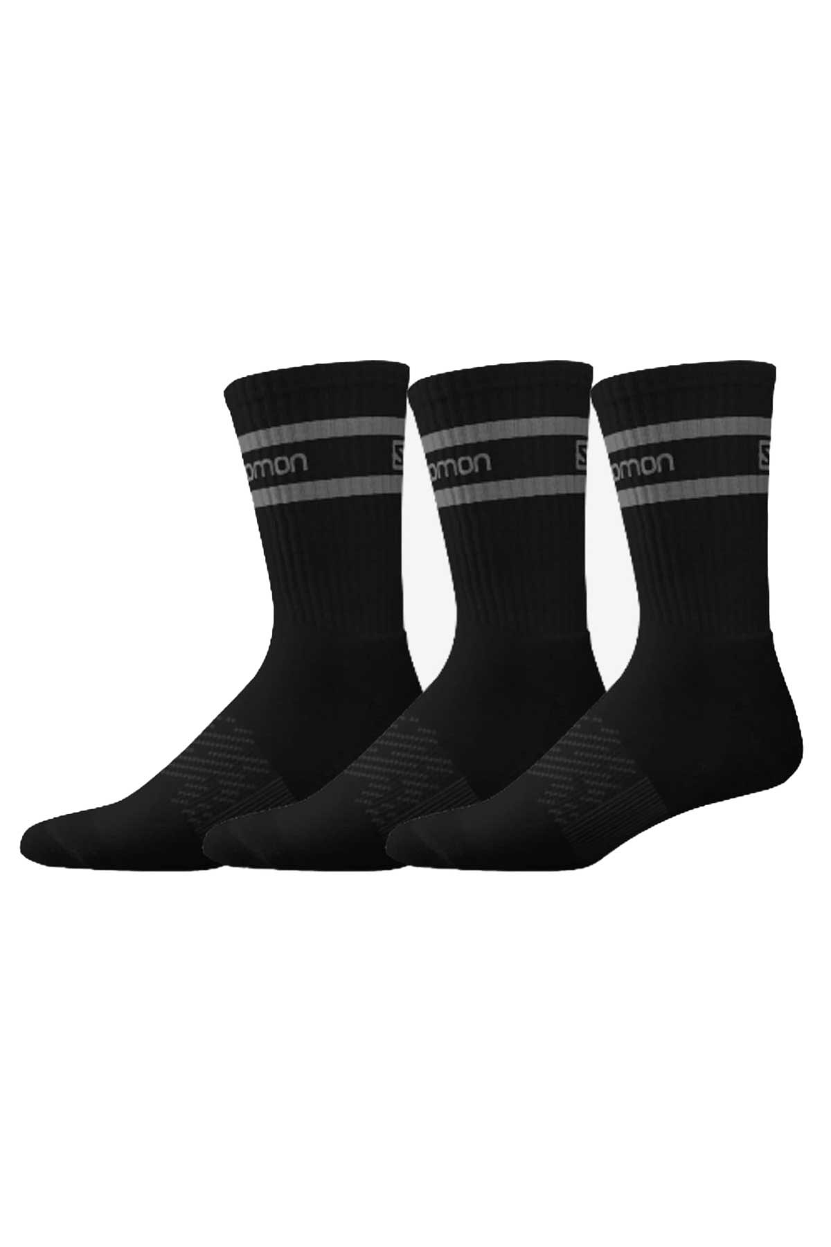 Salomon Life Unisex 3'lü Çorap 160261404 Siyah
