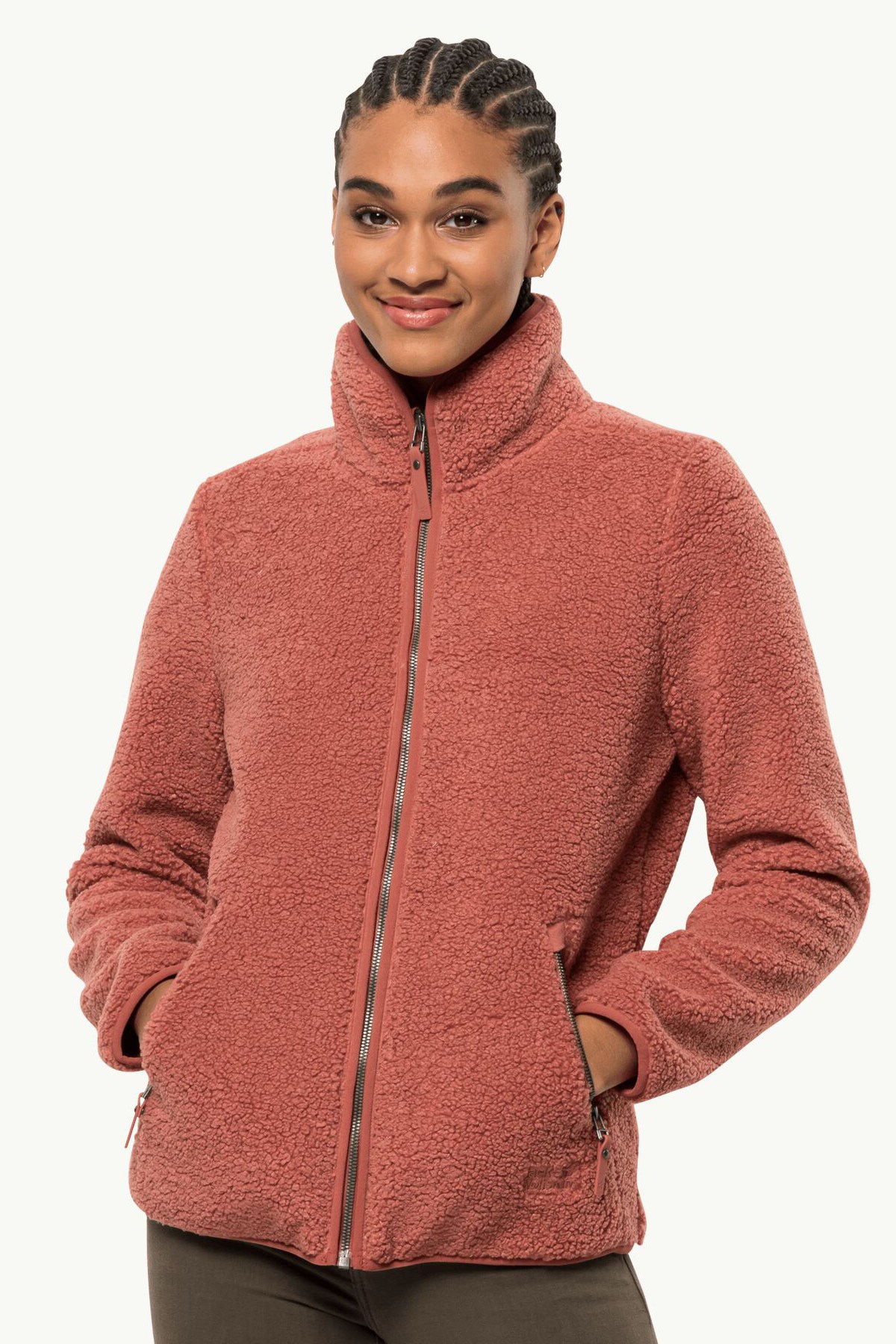 Jack Wolfskin High Cloud Kadın Polar Ceket 1708731-3067 Kırmızı