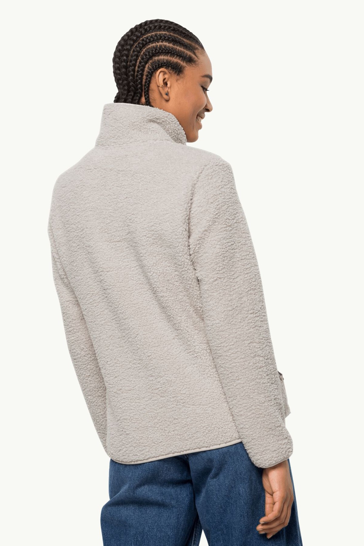 Jack Wolfskin High Cloud Kadın Polar Ceket 1708731-5062 Beyaz