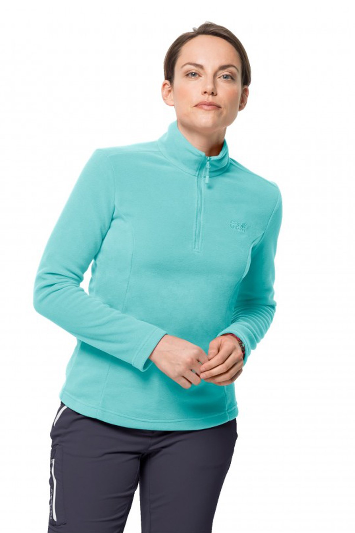 Jack Wolfskin Gecko Kadın Polar Sweatshirt 1709531-4110 Turkuaz