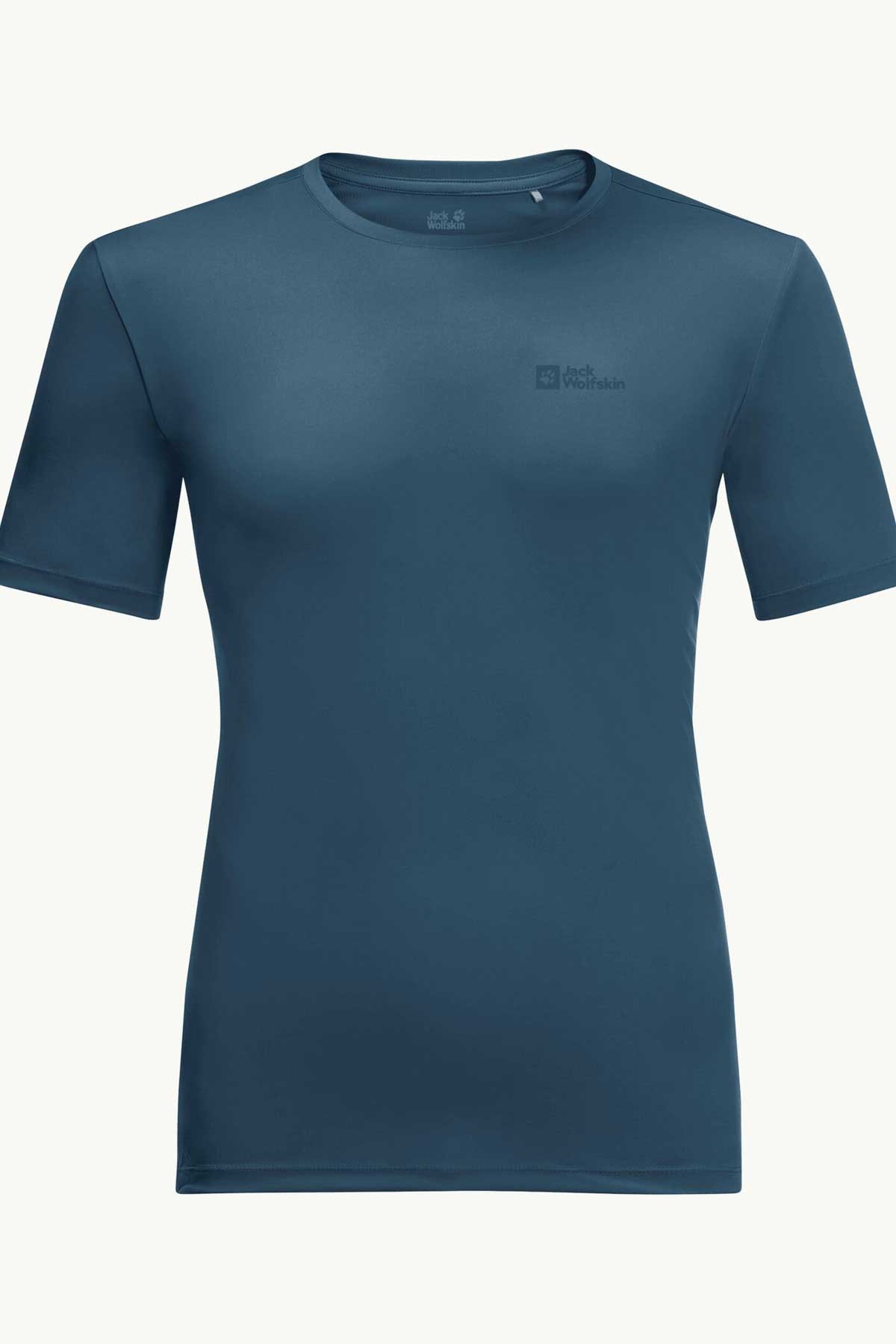 Jack Wolfskin Tech Erkek Tişört 1807072-1274 Mavi