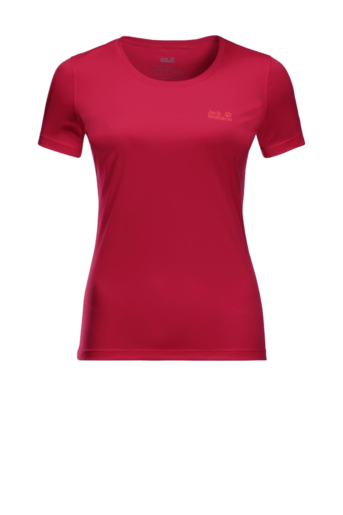 Jack Wolfskin Tech T W Kadın Tişört 1807121-2301 Kırmızı