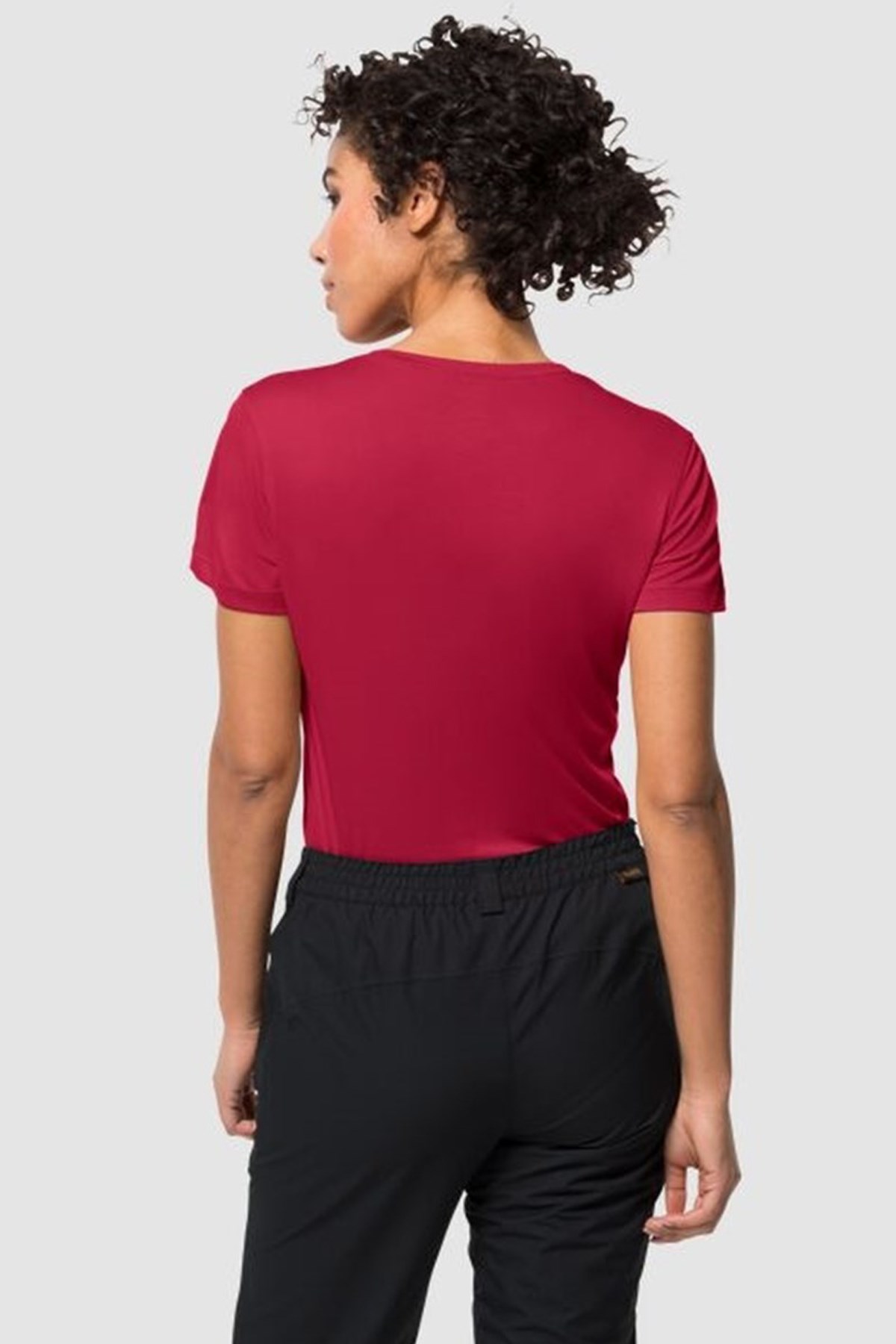 Jack Wolfskin Tech T W Kadın Tişört 1807121-2301 Kırmızı