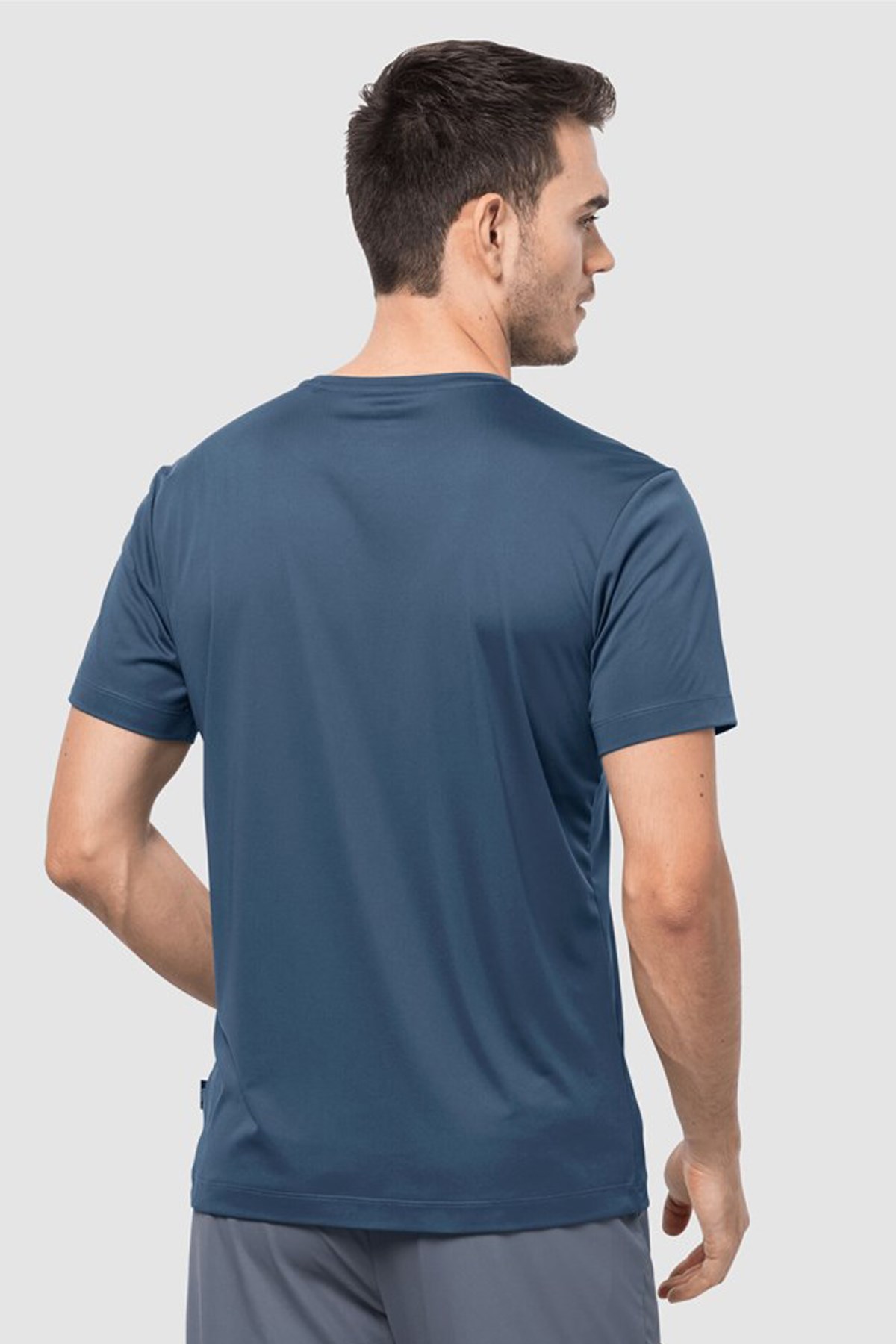 Jack Wolfskin Peak Graphic T Erkek Tişört 1807182-1383 Mavi