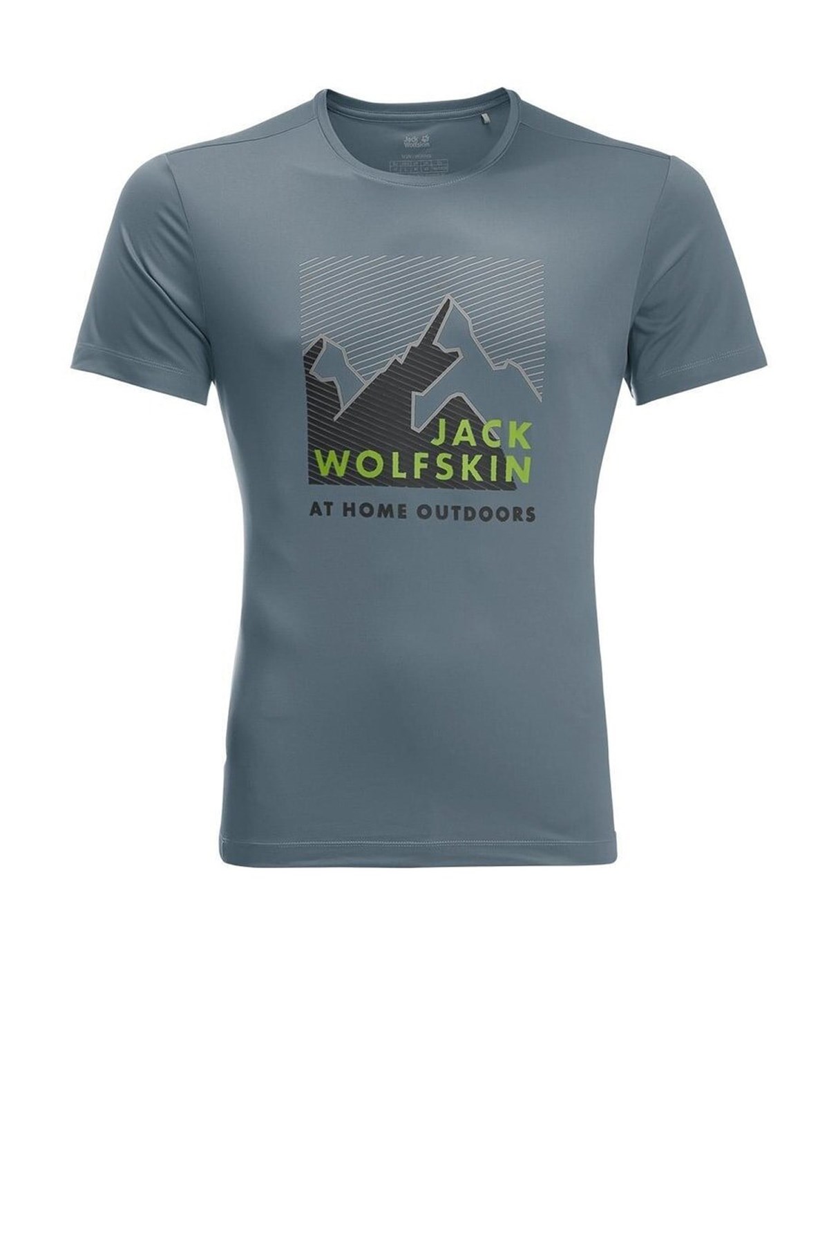 Jack Wolfskin Peak Graphic T Erkek Tişört 1807182-6098 Antrasit