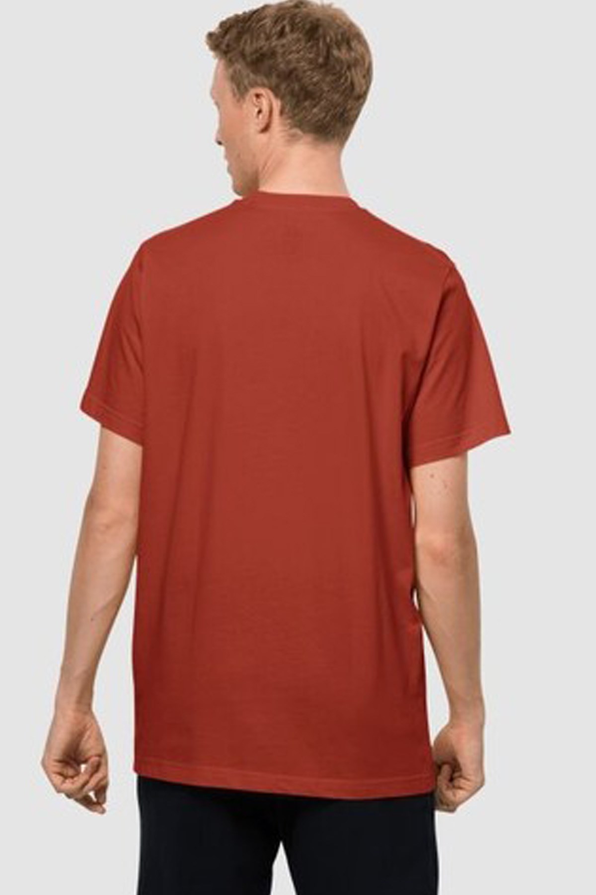 Jack Wolfskin Essential T Erkek Tişört  1808381-3740 Kırmızı