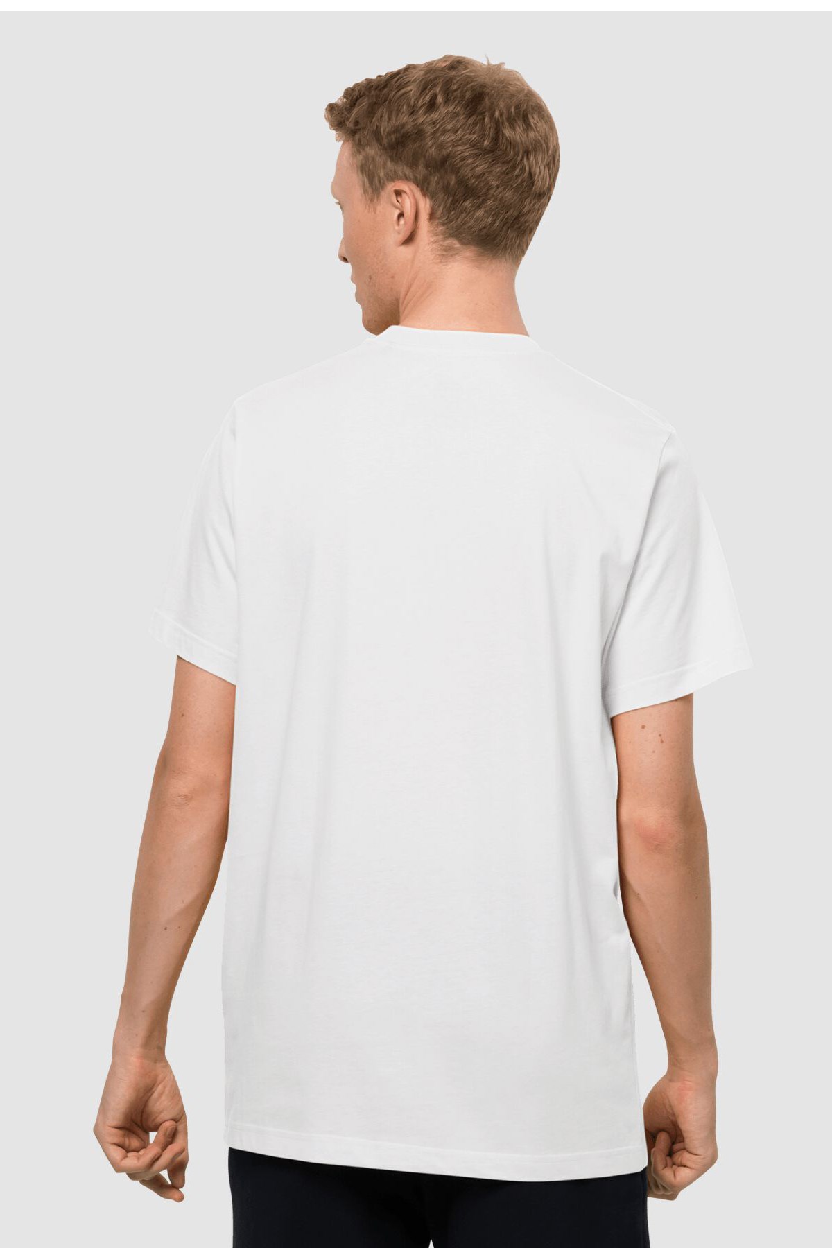Jack Wolfskin Essential T Erkek Tişört  1808381-5018 Beyaz