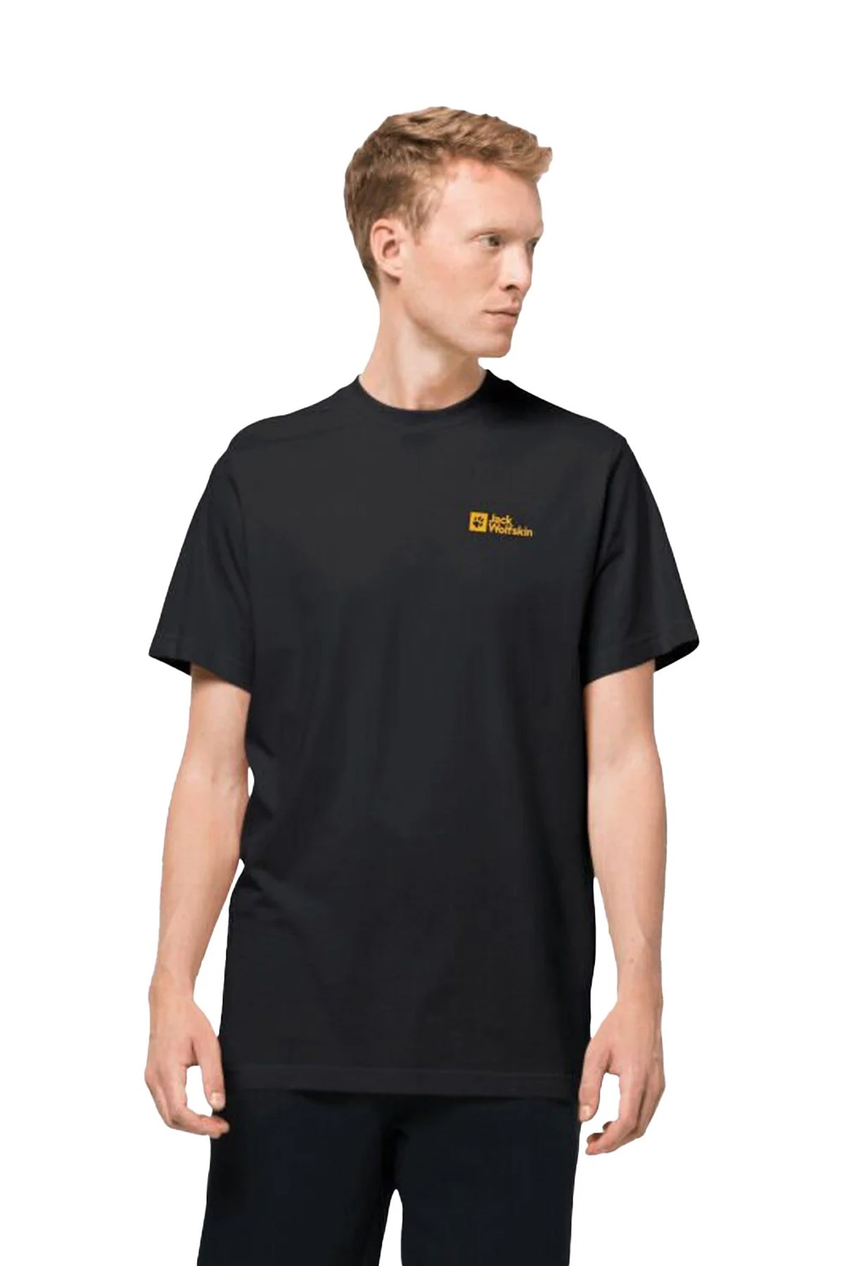 Jack Wolfskin Essential T M Erkek Tişört 1808382TR Siyah