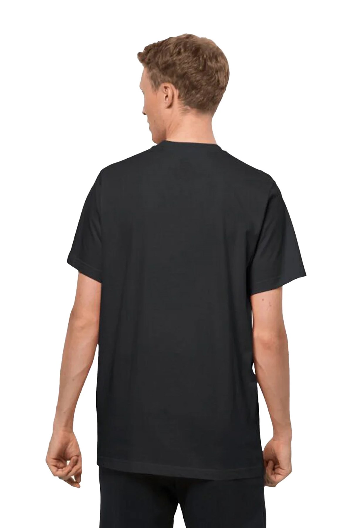 Jack Wolfskin Essential T M Erkek Tişört 1808382TR Siyah