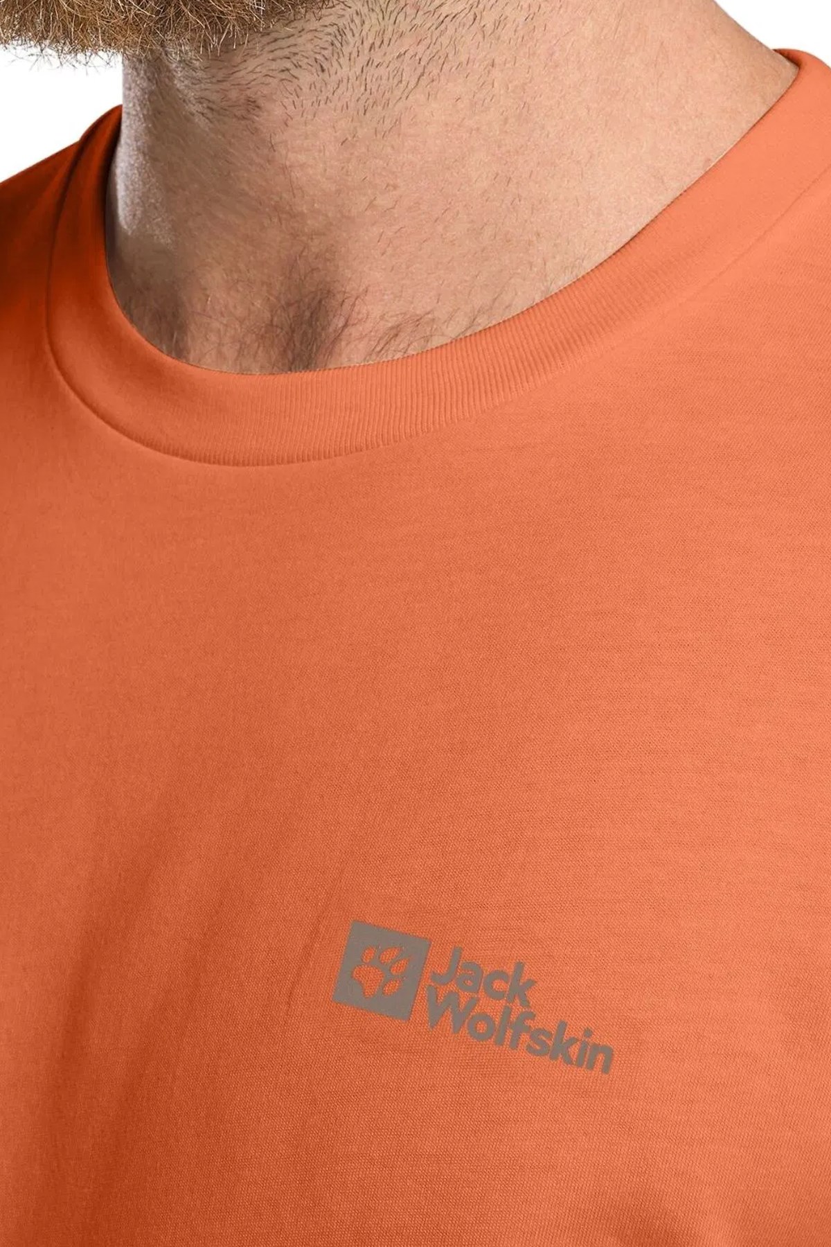 Jack Wolfskin Essential Erkek Tişört Turuncu