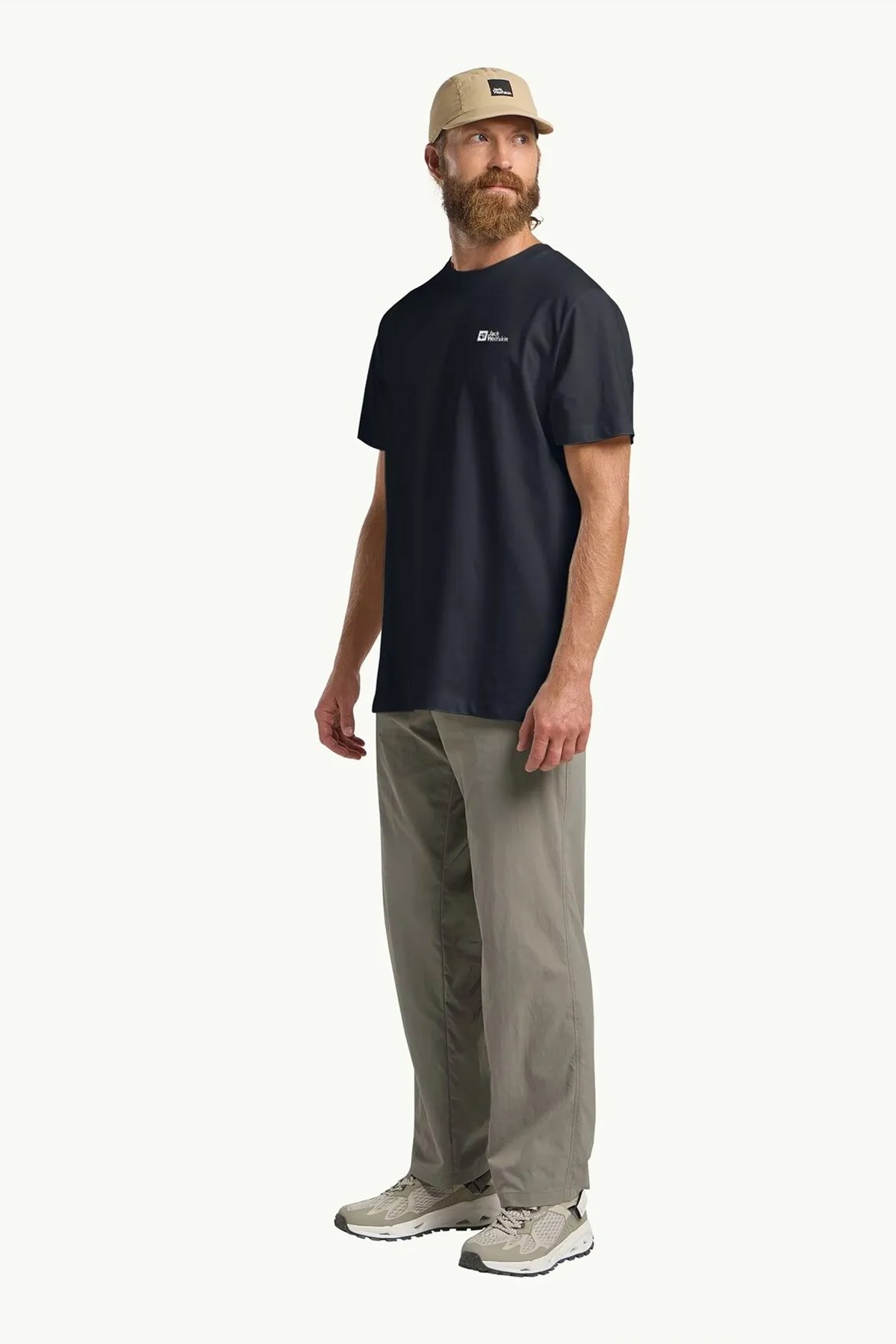 Jack Wolfskin Essential Erkek Tişört Lacivert